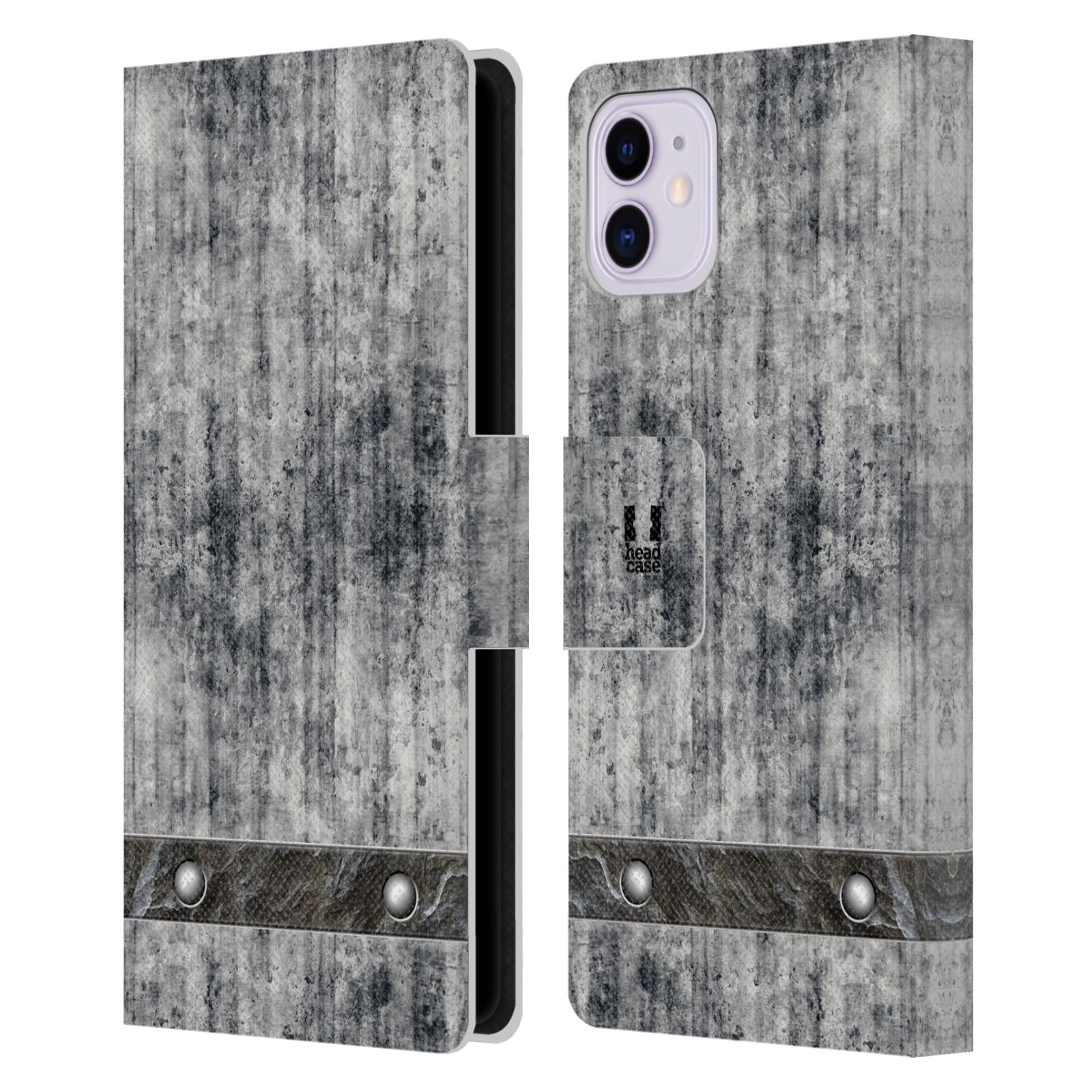 Pouzdro pro mobil Apple Iphone 11 - Stavební textura šedý beton