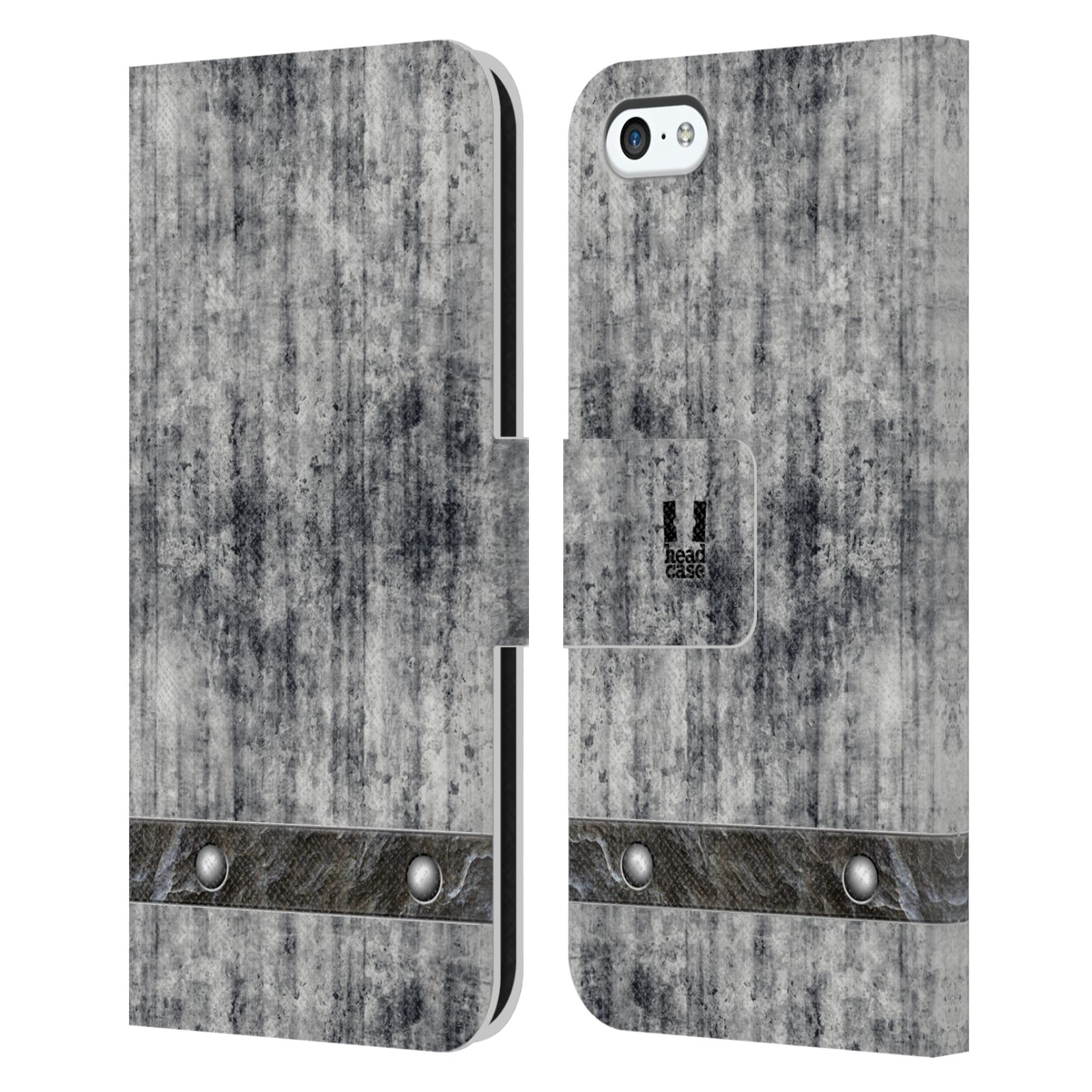 Pouzdro pro mobil Apple Iphone 5C - Stavební textura šedý beton