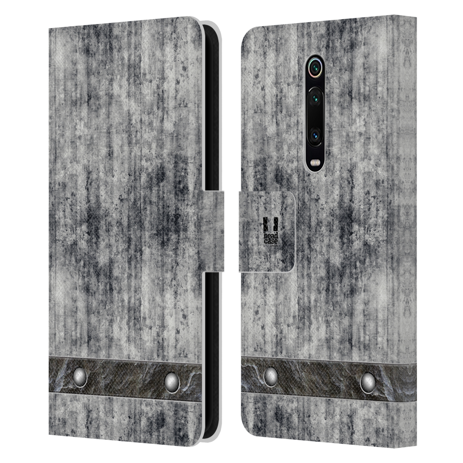 Pouzdro pro mobil Xiaomi Mi 9T  - Stavební textura šedý beton