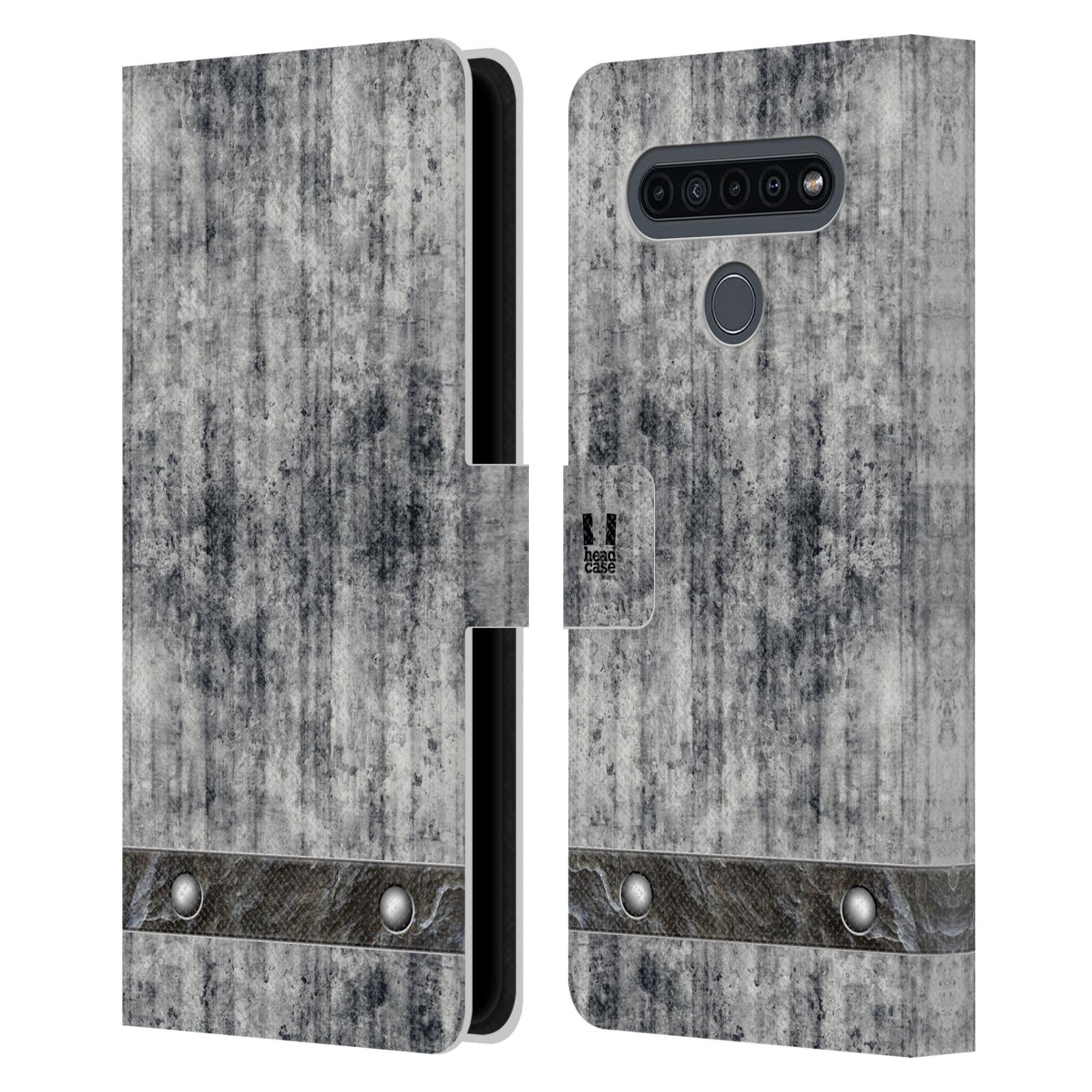 Pouzdro pro mobil LG K41s  - Stavební textura šedý beton