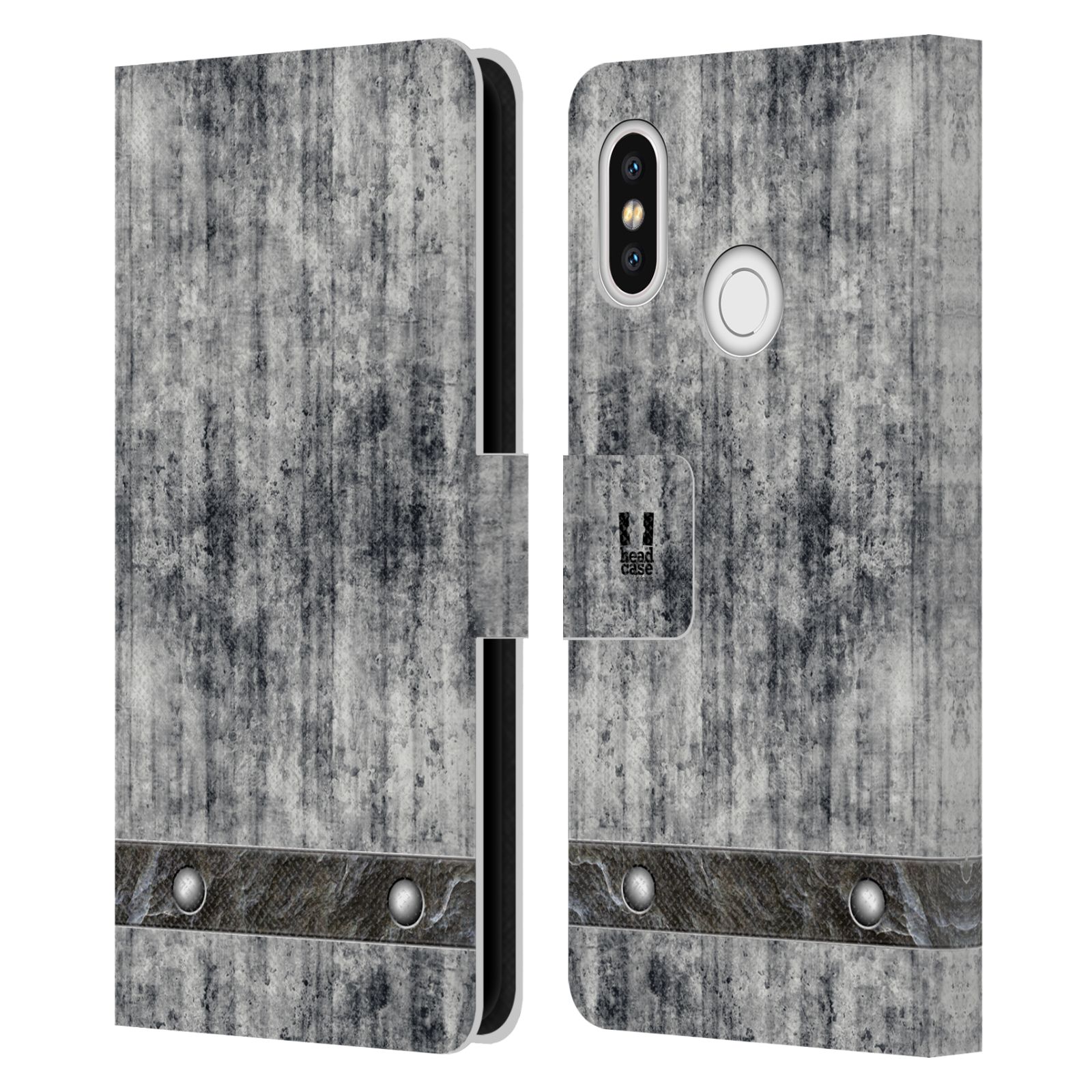 Pouzdro pro mobil Xiaomi Mi 8  - Stavební textura šedý beton