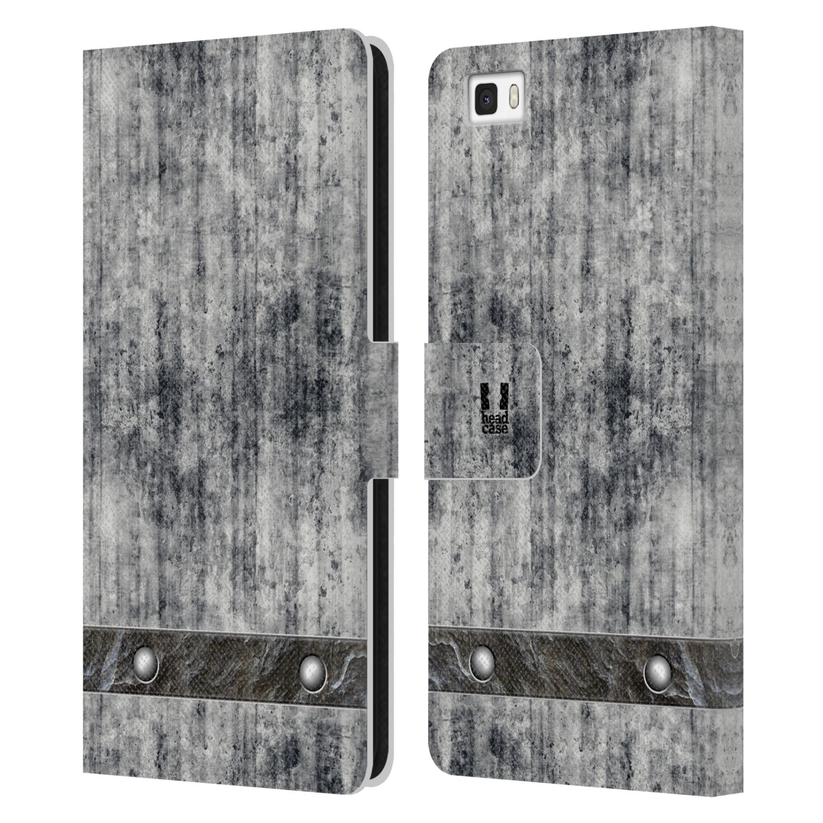Pouzdro pro mobil Huawei P8 LITE - Stavební textura šedý beton