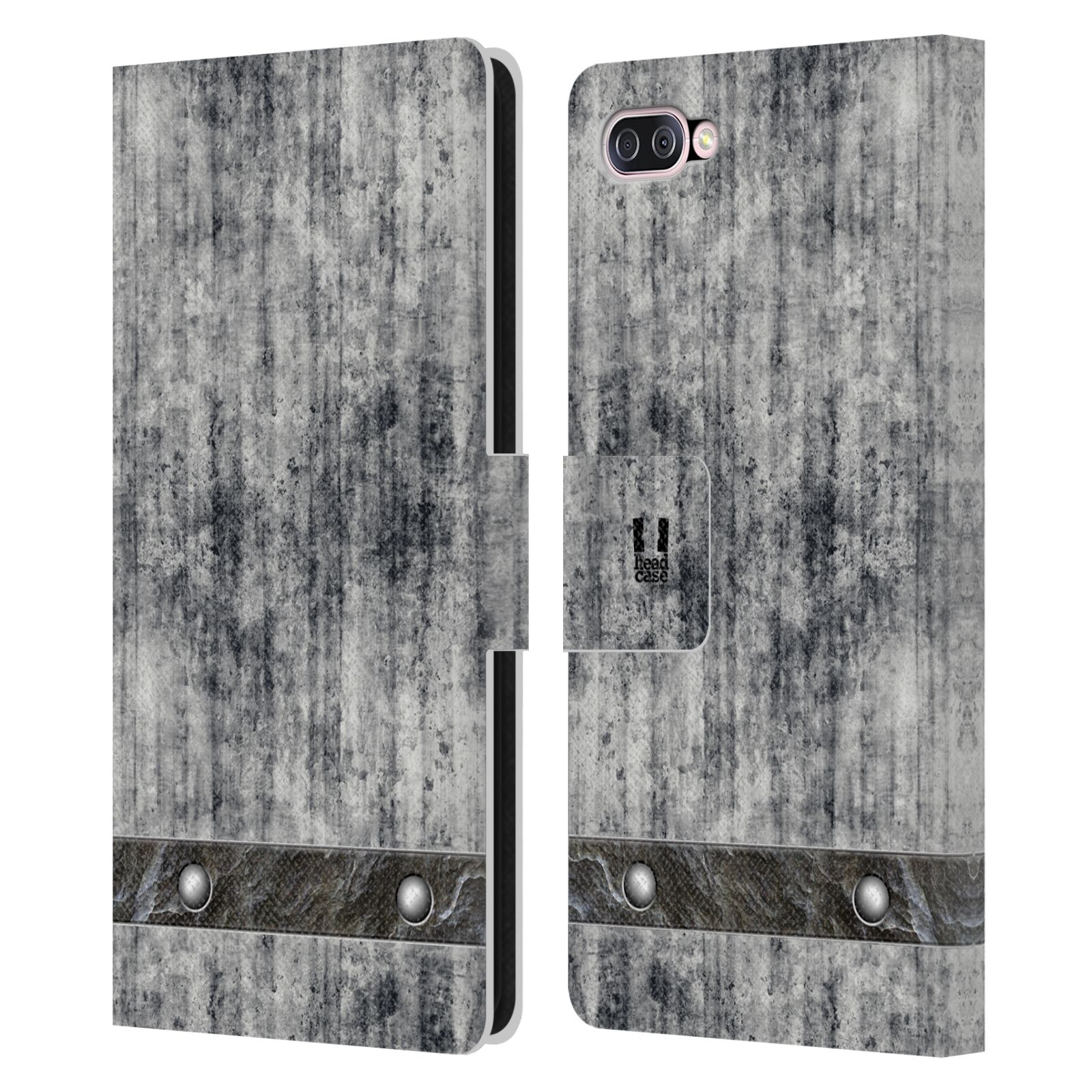 Pouzdro pro mobil Asus Zenfone 4 Max (ZC554KL)  - Stavební textura šedý beton