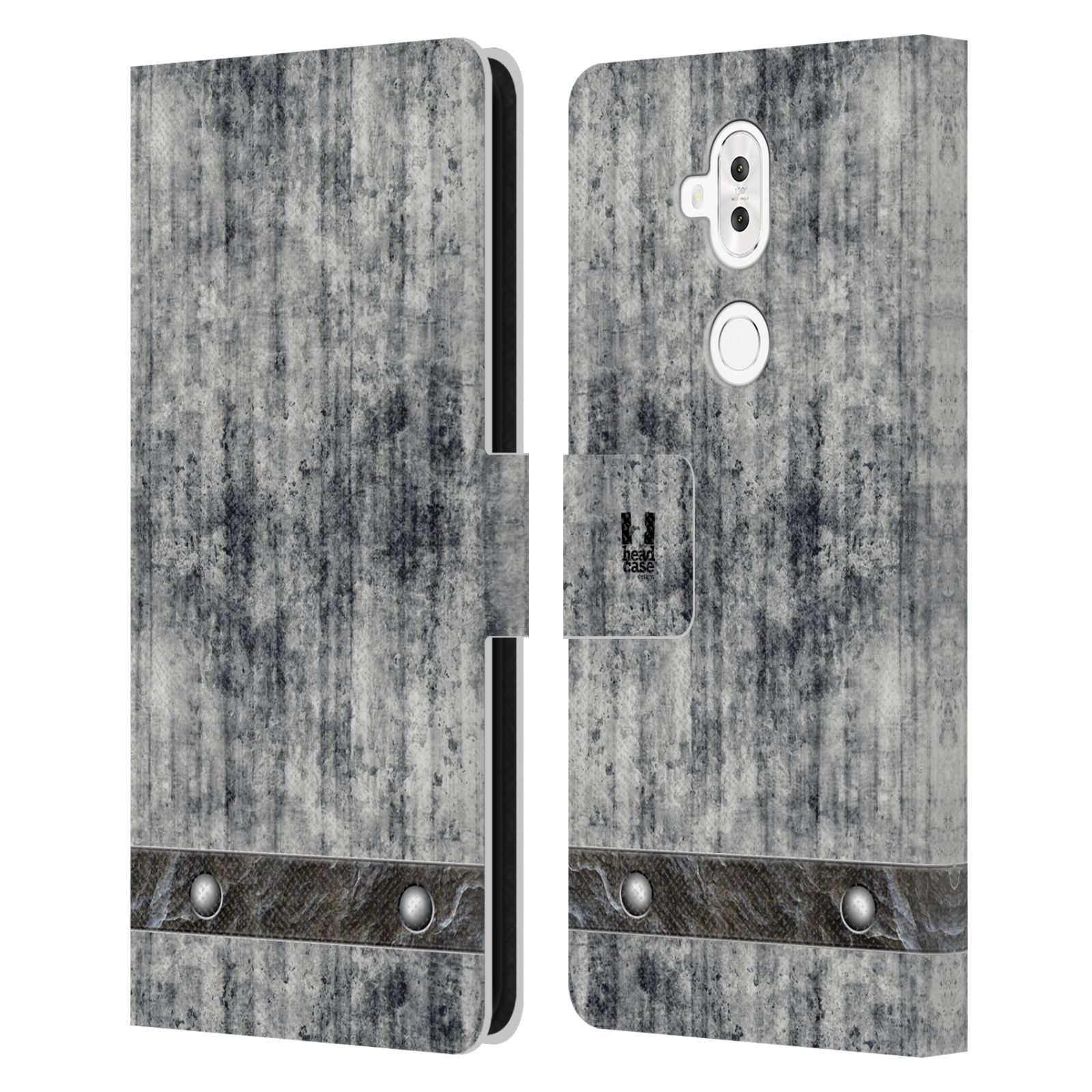 Pouzdro pro mobil Asus Zenfone 5 Lite ZC600KL  - Stavební textura šedý beton