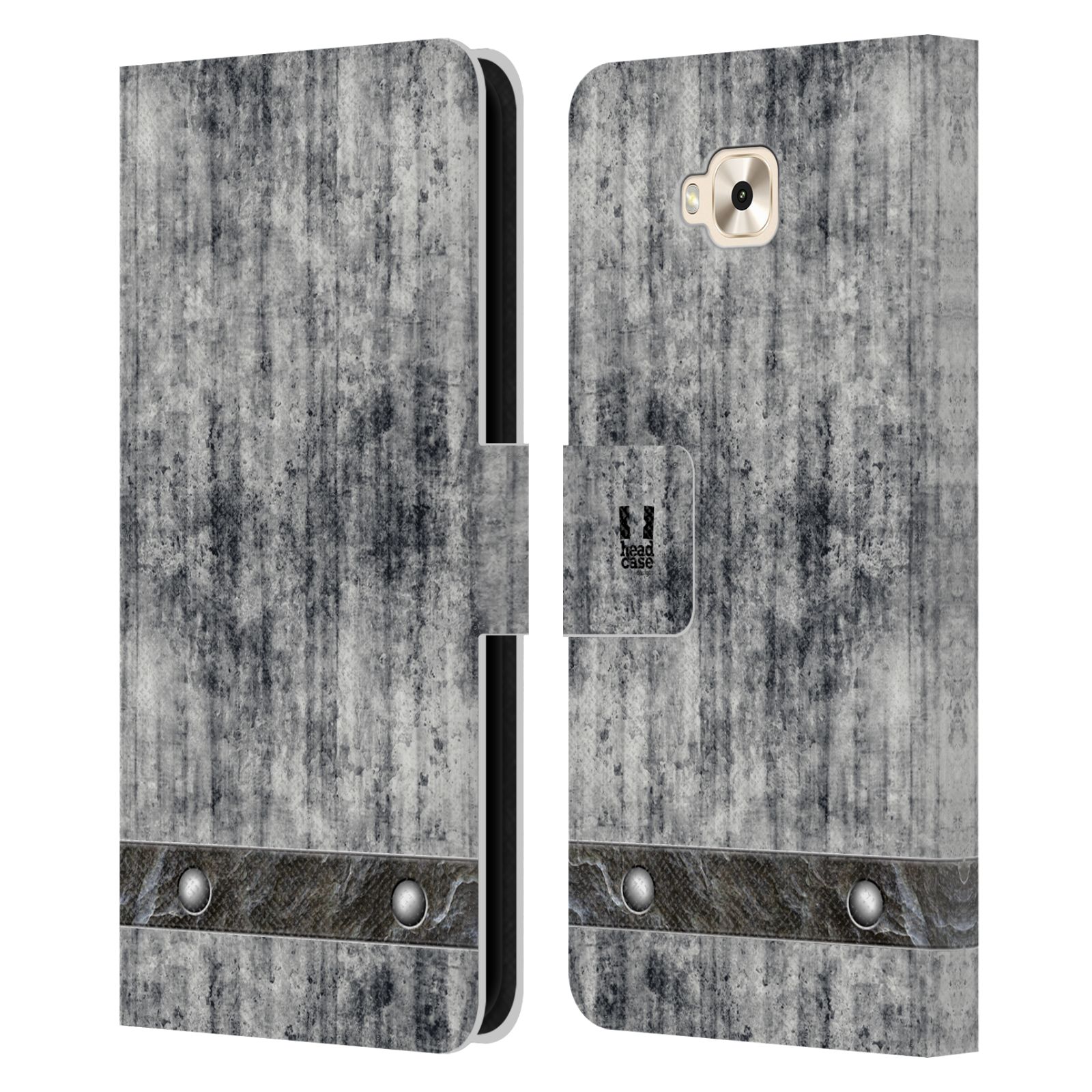 Pouzdro pro mobil Asus Zenfone 4 Selfie ZD553KL  - Stavební textura šedý beton