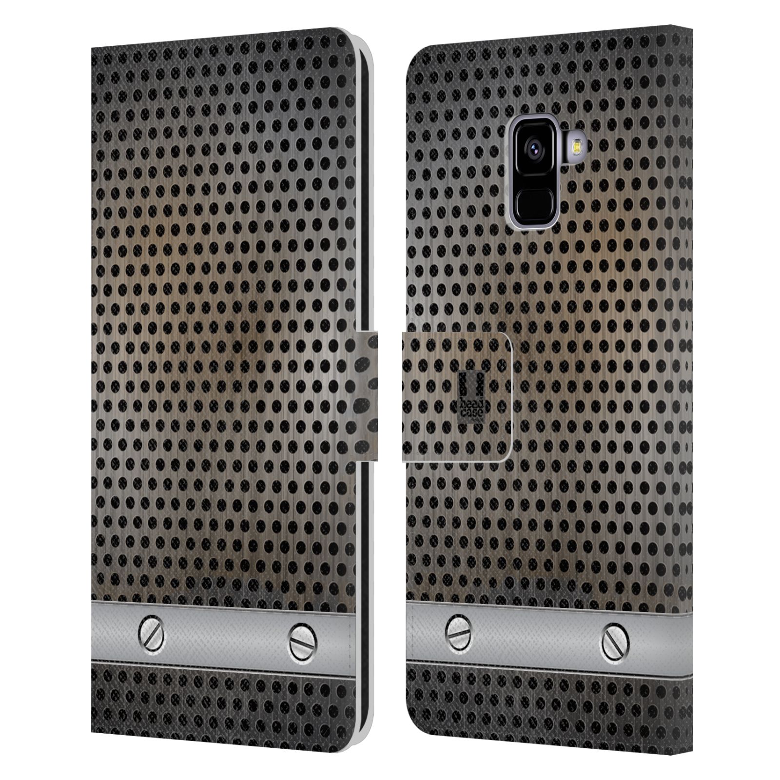 Pouzdro pro mobil Samsung Galaxy A8+ 2018 - Stavební textura plech