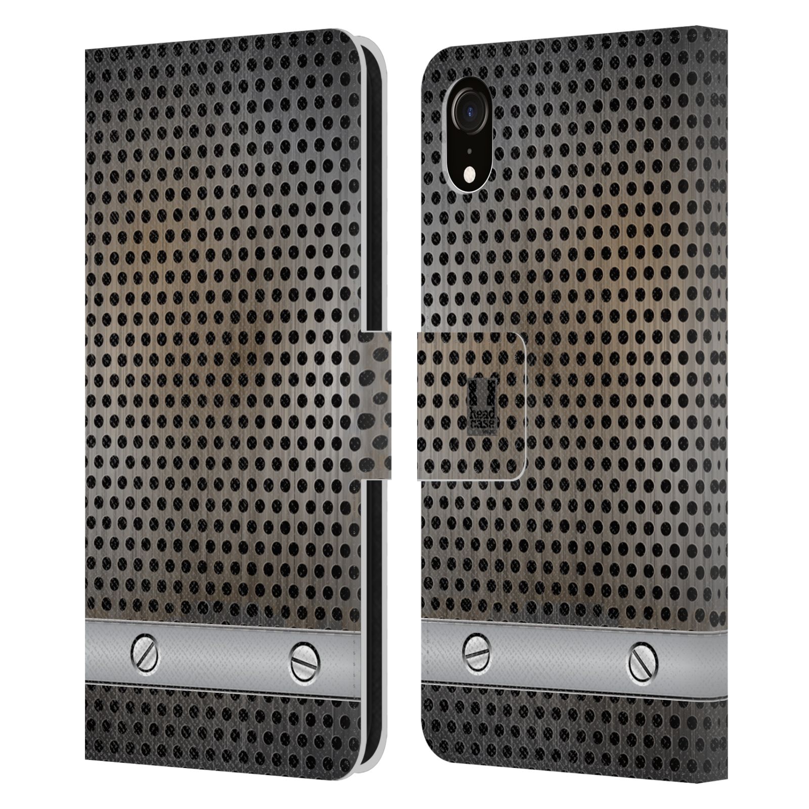 Pouzdro pro mobil Apple Iphone XR - Stavební textura plech