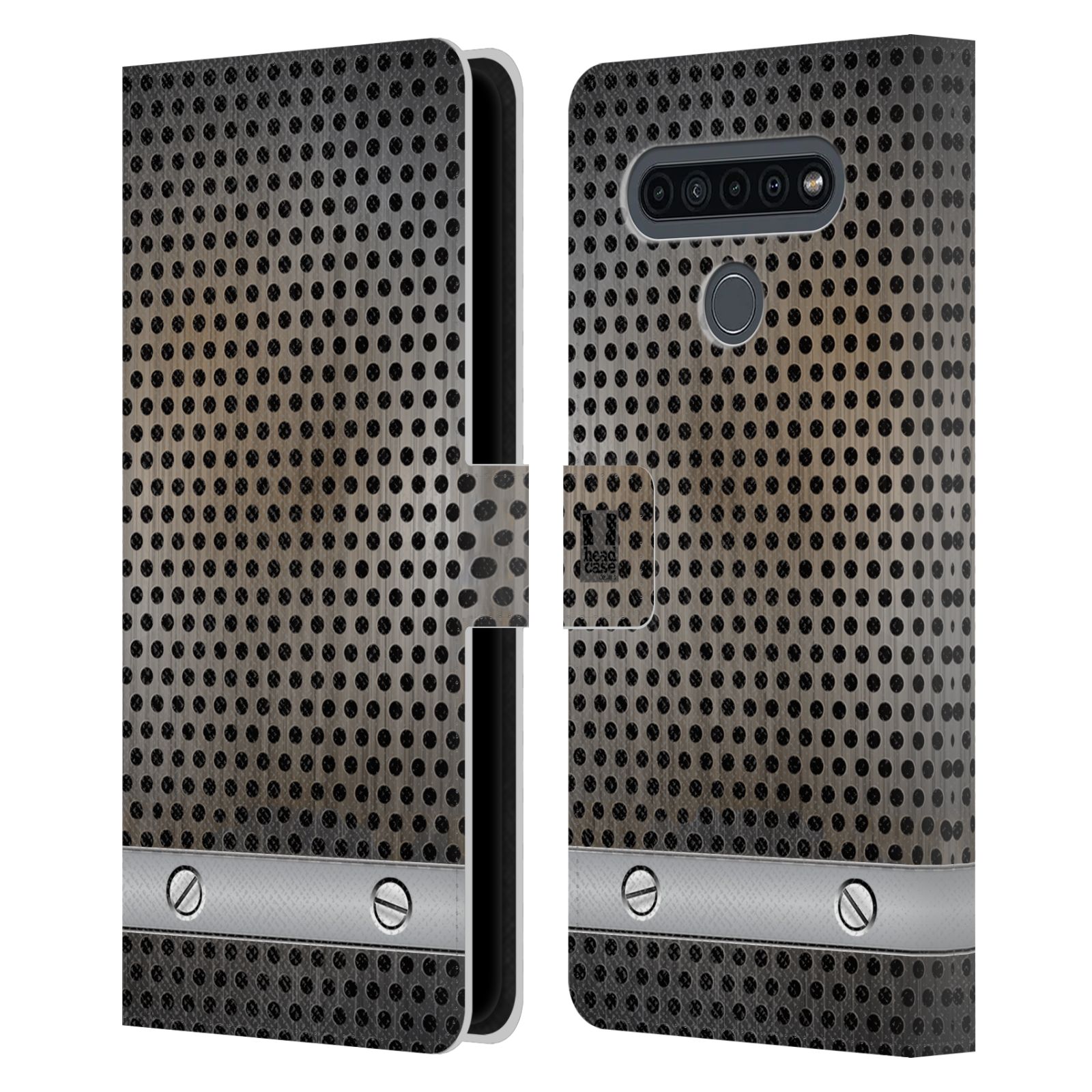 Pouzdro pro mobil LG K41s  - Stavební textura plech
