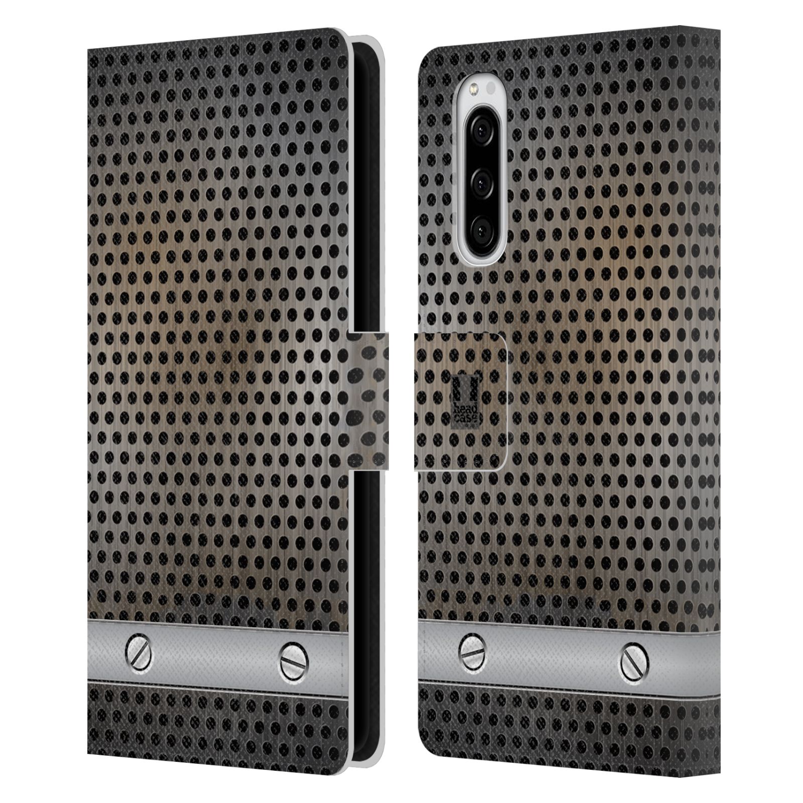 Pouzdro pro mobil Sony Xperia 5  - Stavební textura plech