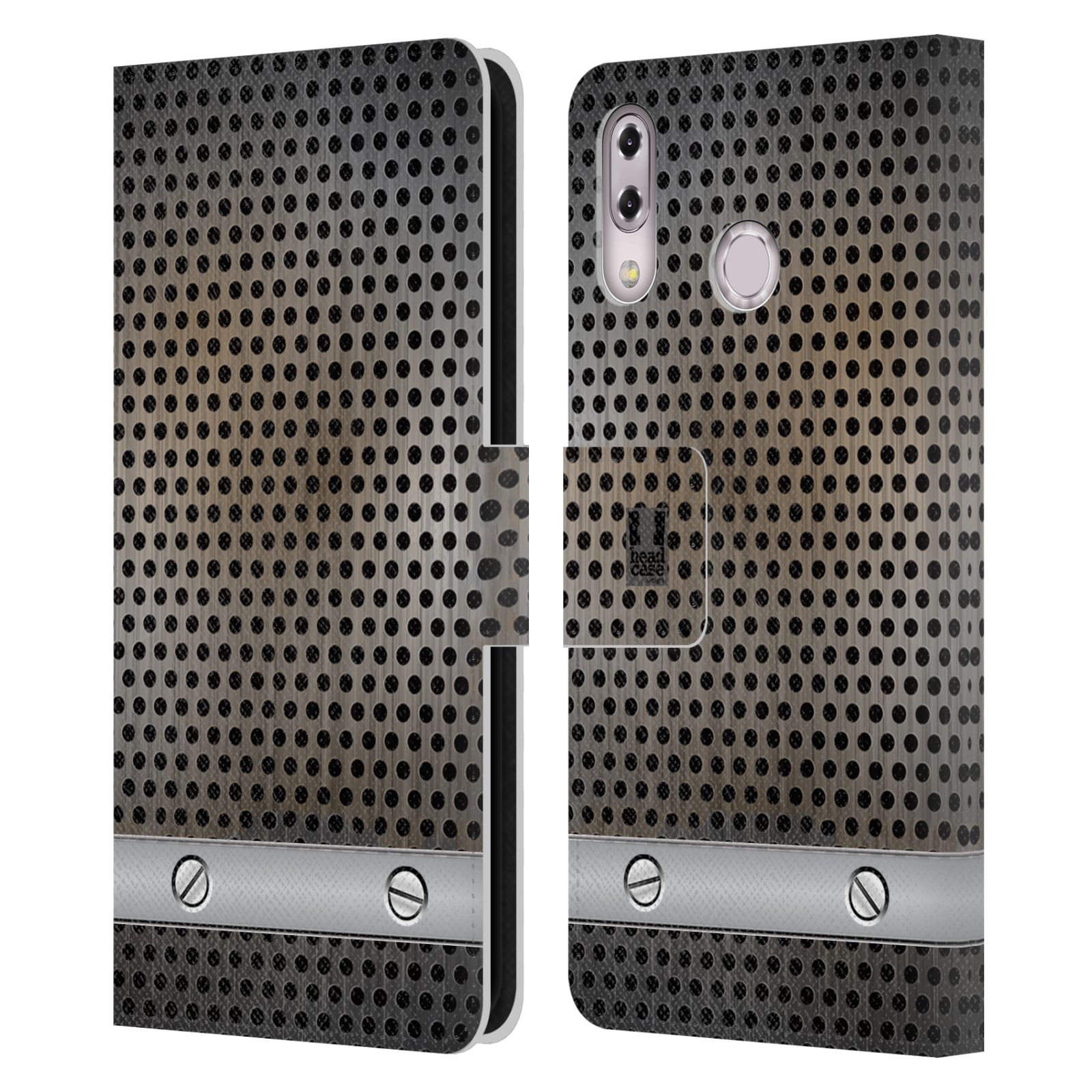 Pouzdro pro mobil Asus Zenfone 5z ZS620KL, 5 ZE620KL  - Stavební textura plech