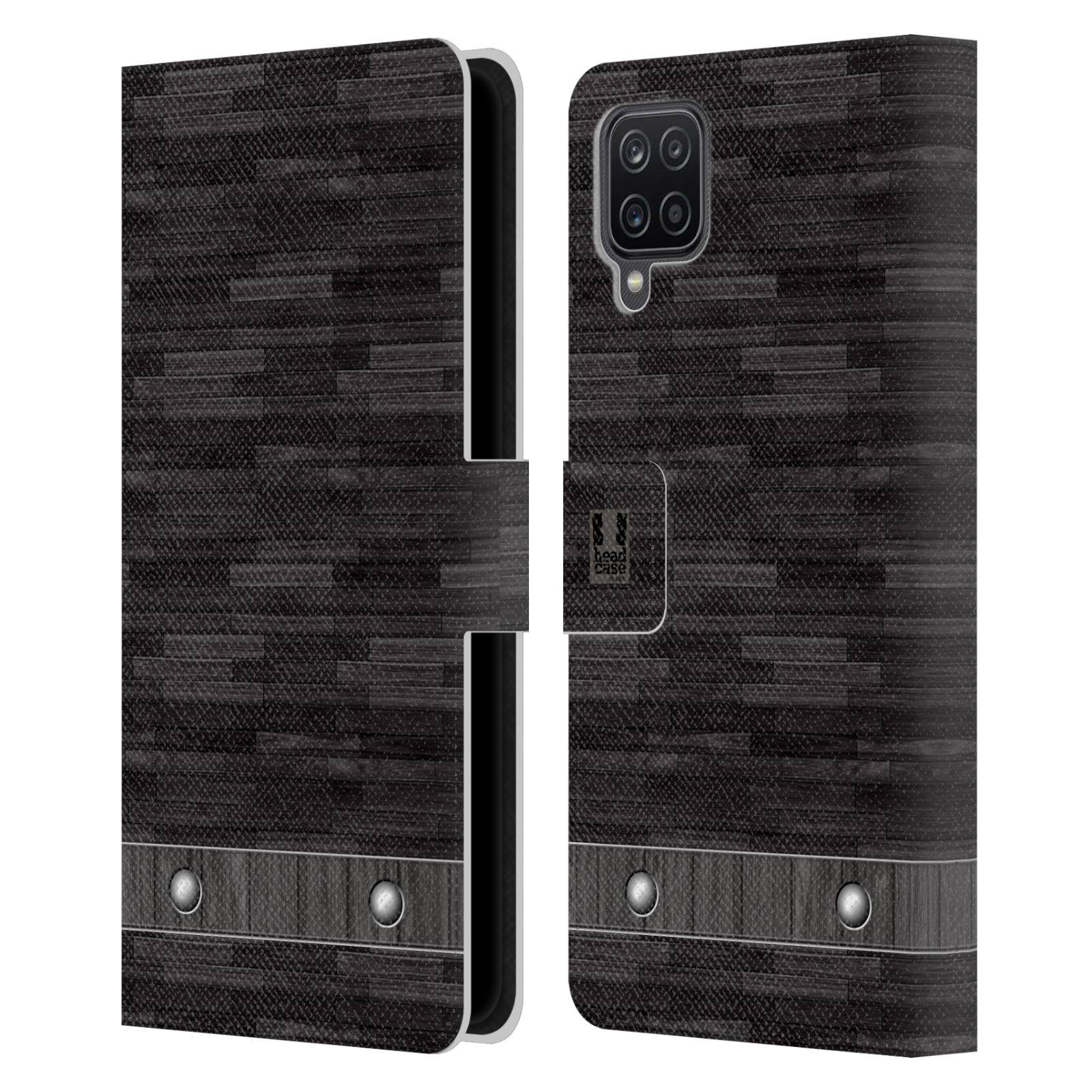 Pouzdro pro mobil Samsung Galaxy A12  - Stavební textura dřevo kaskády