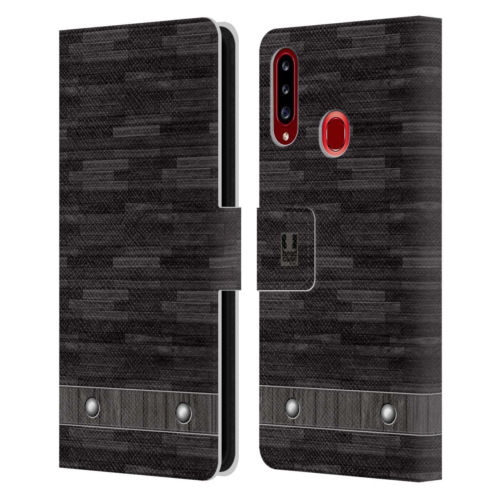 Pouzdro pro mobil Samsung Galaxy A20S - Stavební textura dřevo kaskády