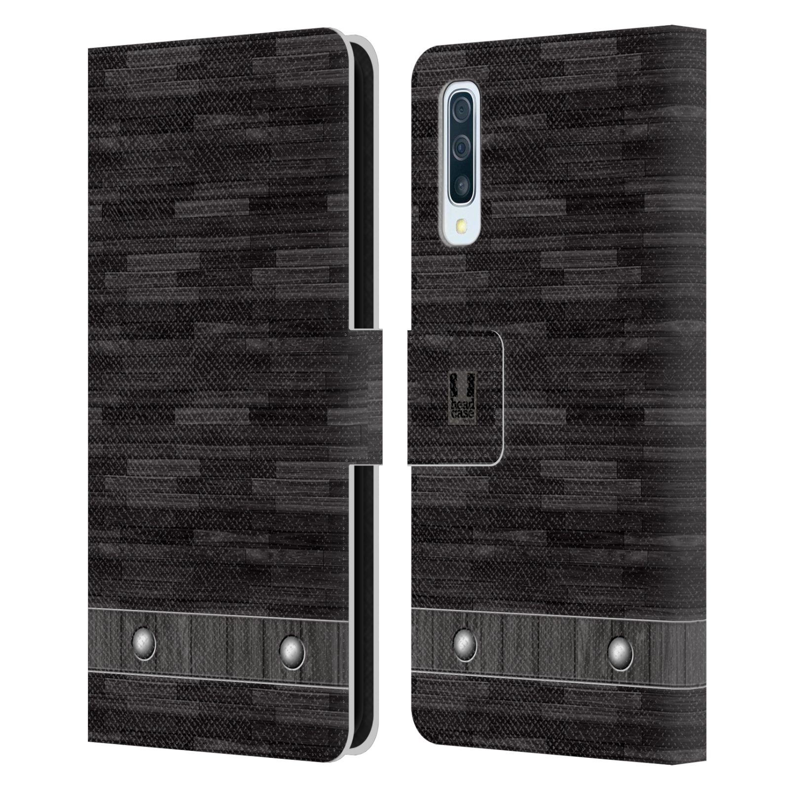 Pouzdro pro mobil Samsung Galaxy A50 / A30s - Stavební textura dřevo kaskády