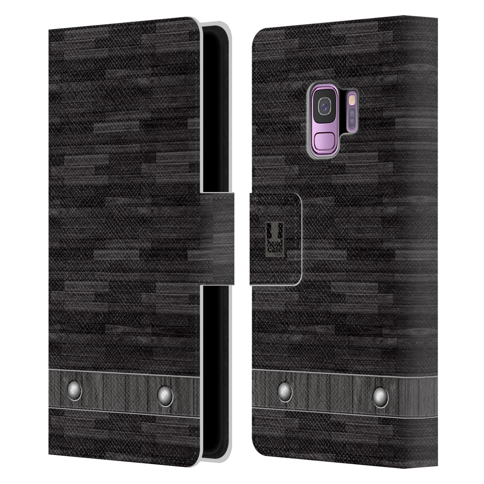 Pouzdro pro mobil Samsung Galaxy S9 - Stavební textura dřevo kaskády