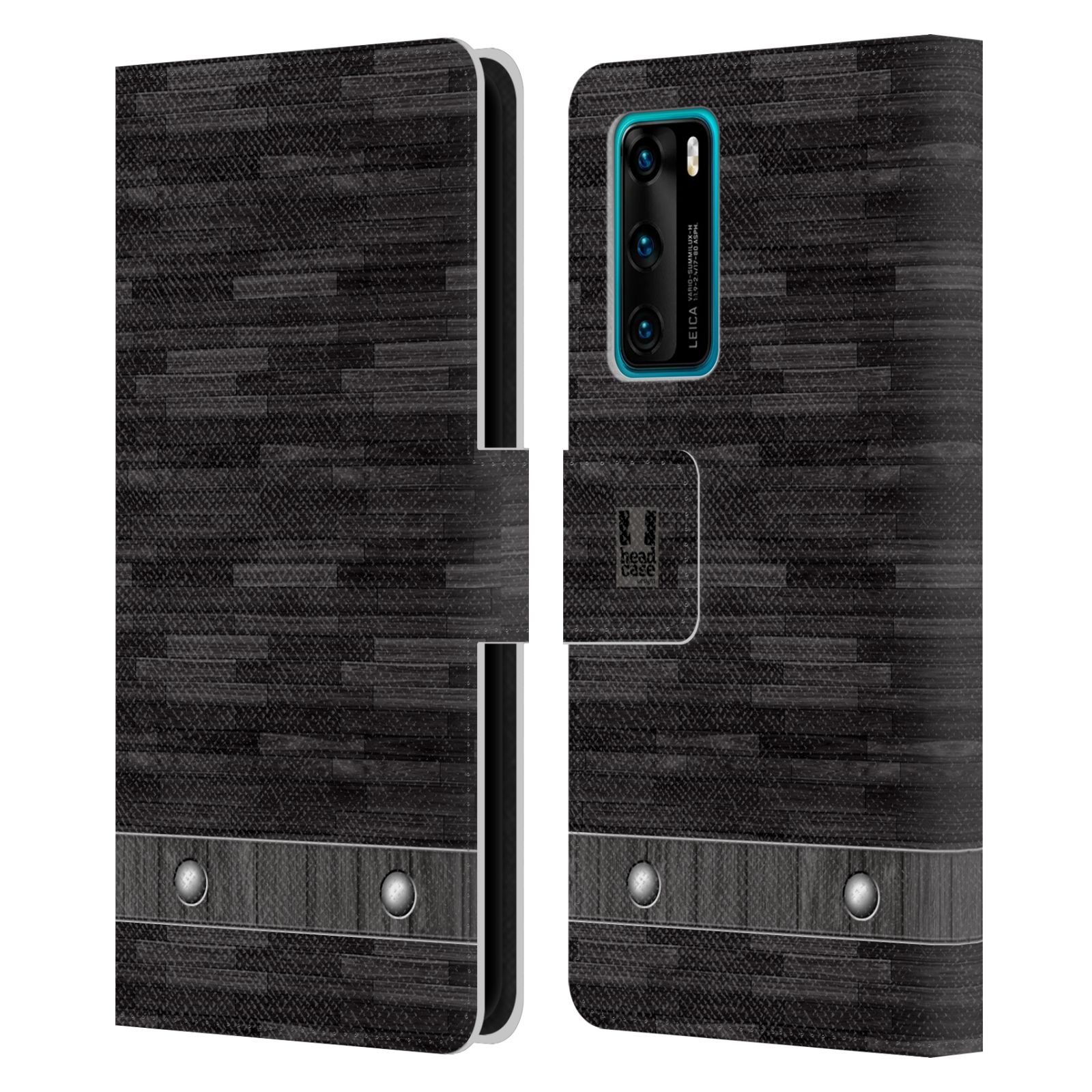 Pouzdro pro mobil Huawei P40 - Stavební textura dřevo kaskády