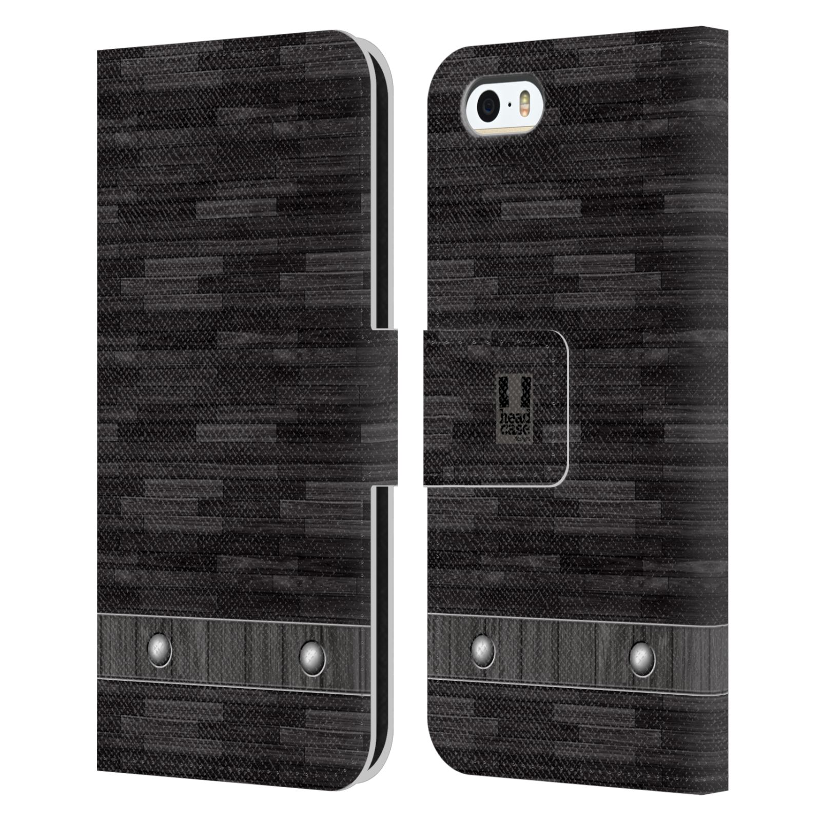 Pouzdro pro mobil Apple Iphone 5 / 5S / SE 2015 - Stavební textura dřevo kaskády