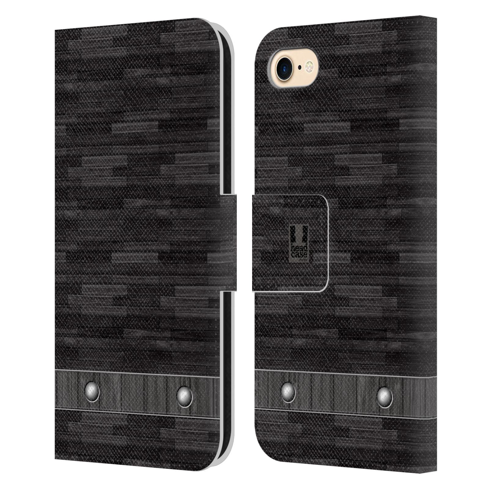 Pouzdro pro mobil Apple Iphone 7/8/SE2020 - Stavební textura dřevo kaskády