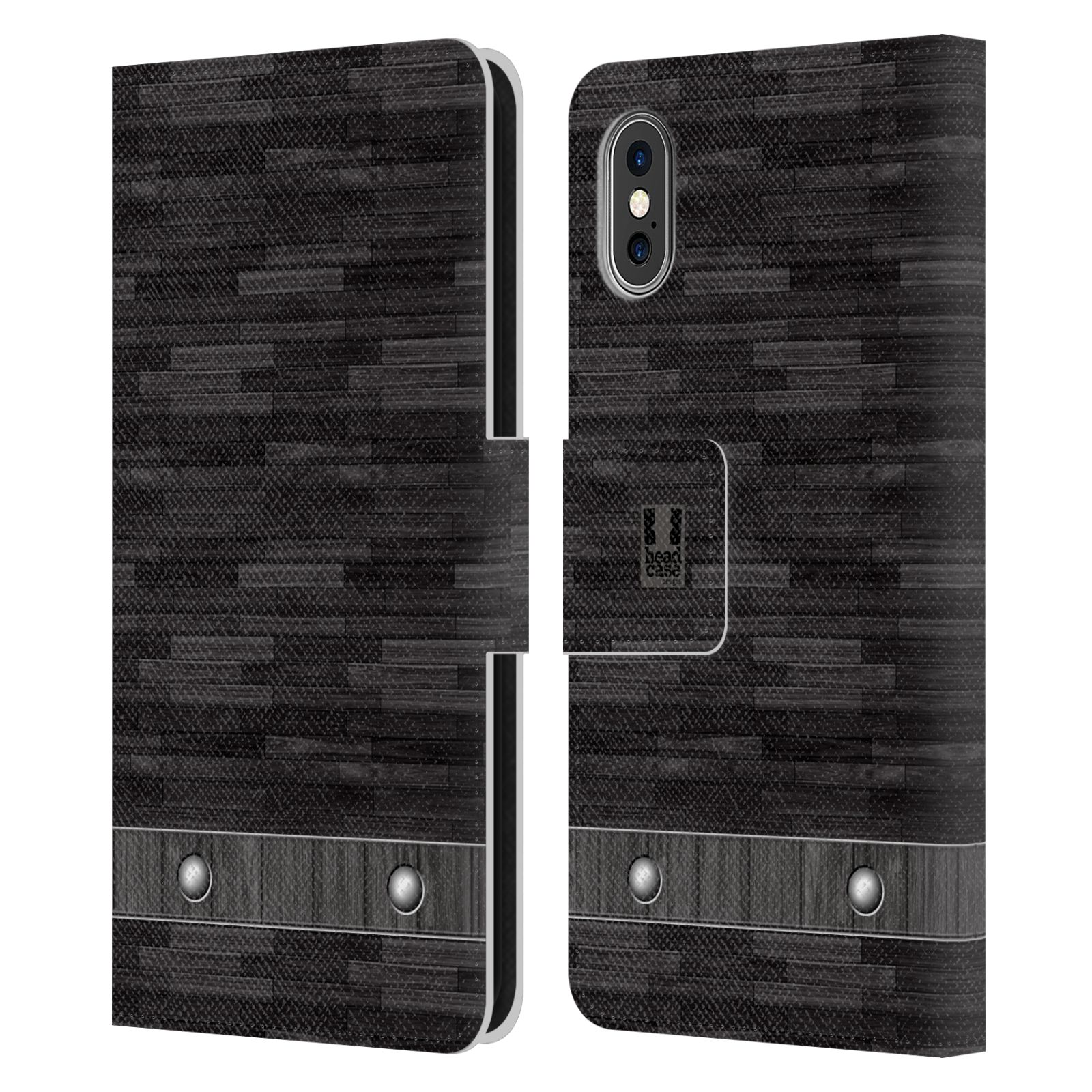 Pouzdro pro mobil Apple Iphone X / XS - Stavební textura dřevo kaskády
