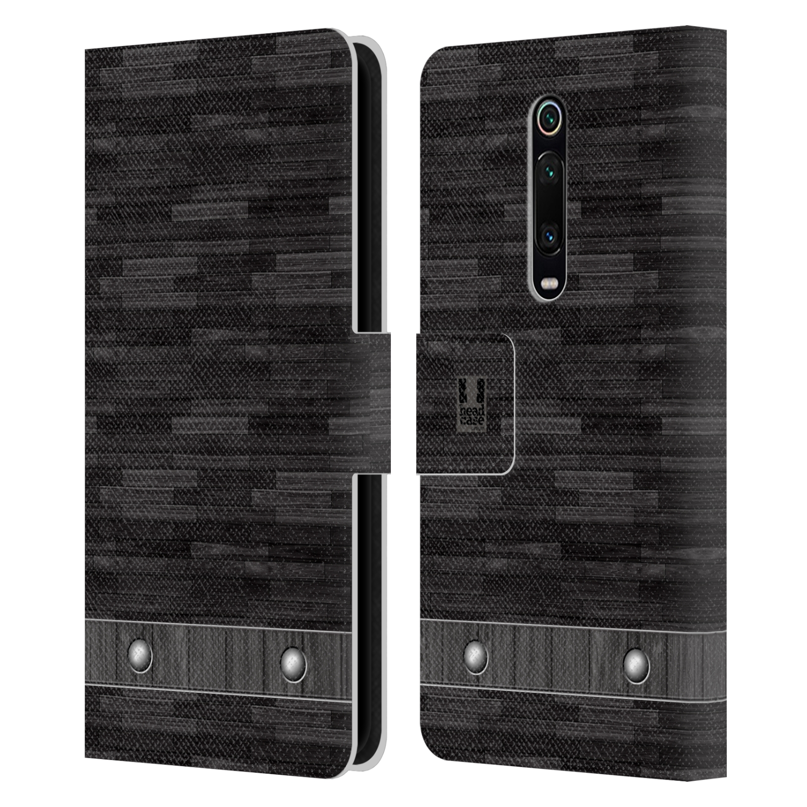 Pouzdro pro mobil Xiaomi Mi 9T  - Stavební textura dřevo kaskády