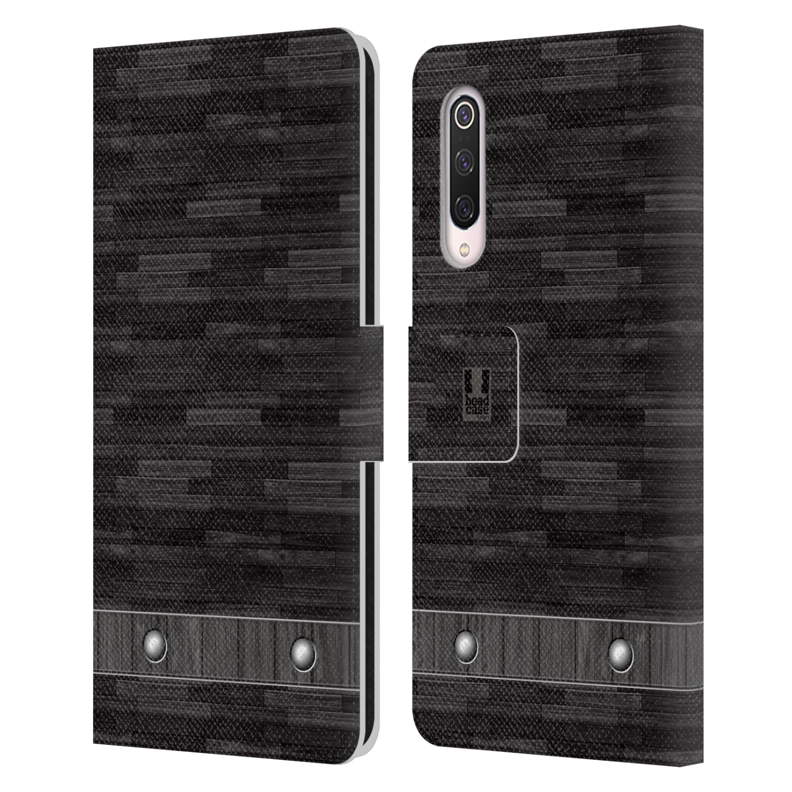 Pouzdro pro mobil Xiaomi Mi 9 PRO  - Stavební textura dřevo kaskády
