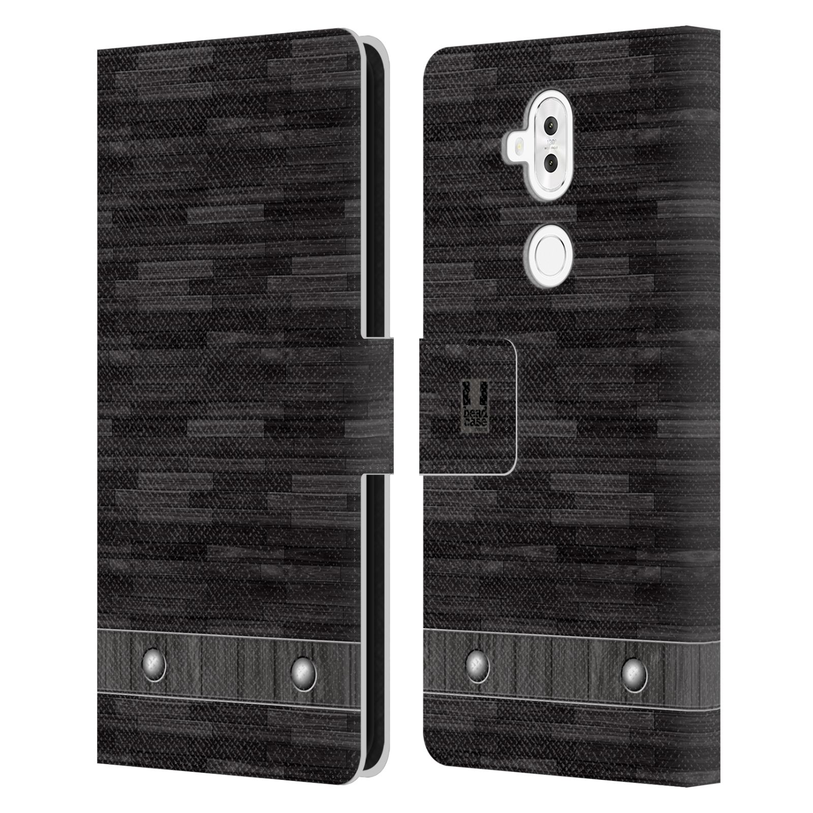 Pouzdro pro mobil Asus Zenfone 5 Lite ZC600KL  - Stavební textura dřevo kaskády