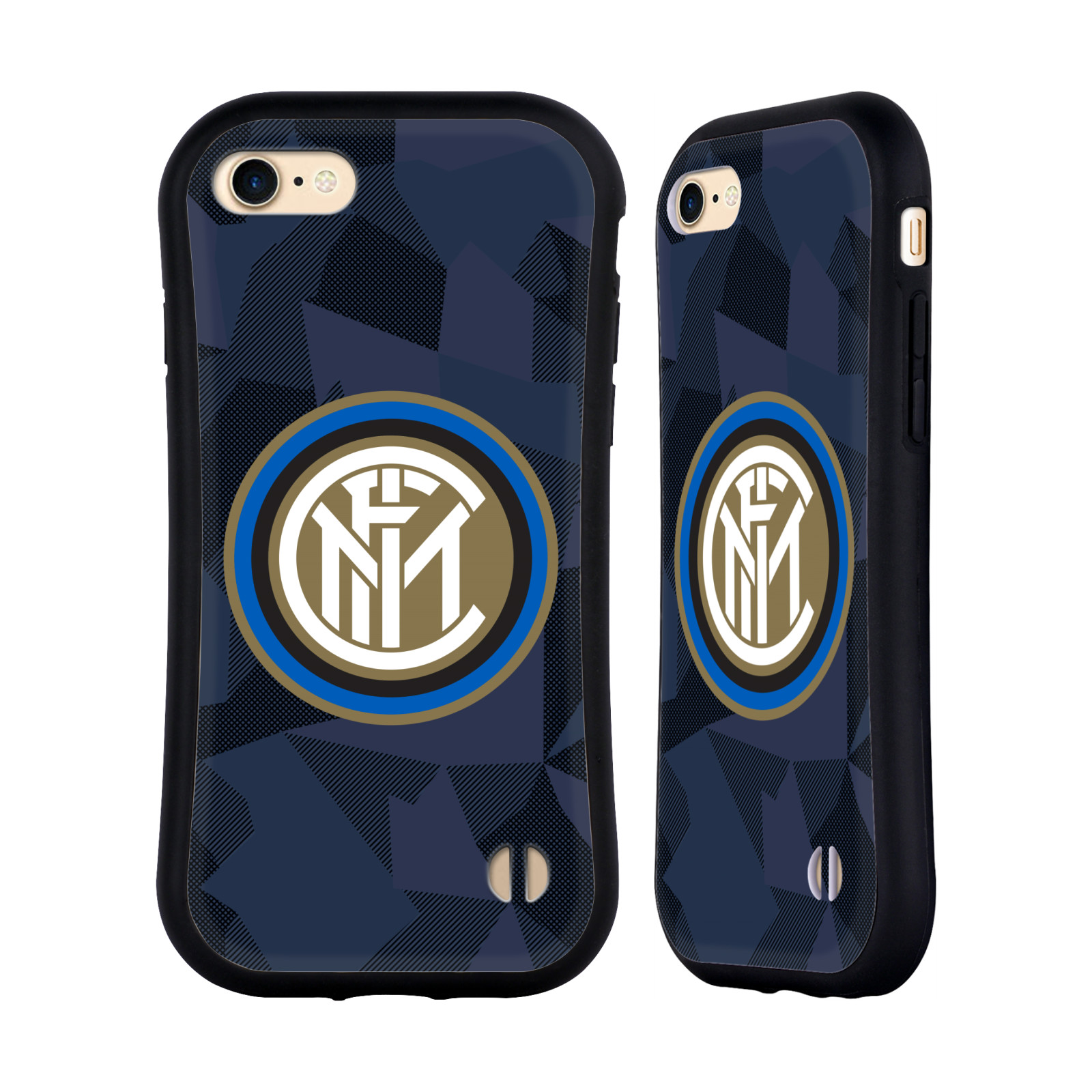 HEAD CASE odolný obal na mobil Apple Iphone 8 Fotbalový klub Inter Milán dres znak modrá barva vzorkované pozadí