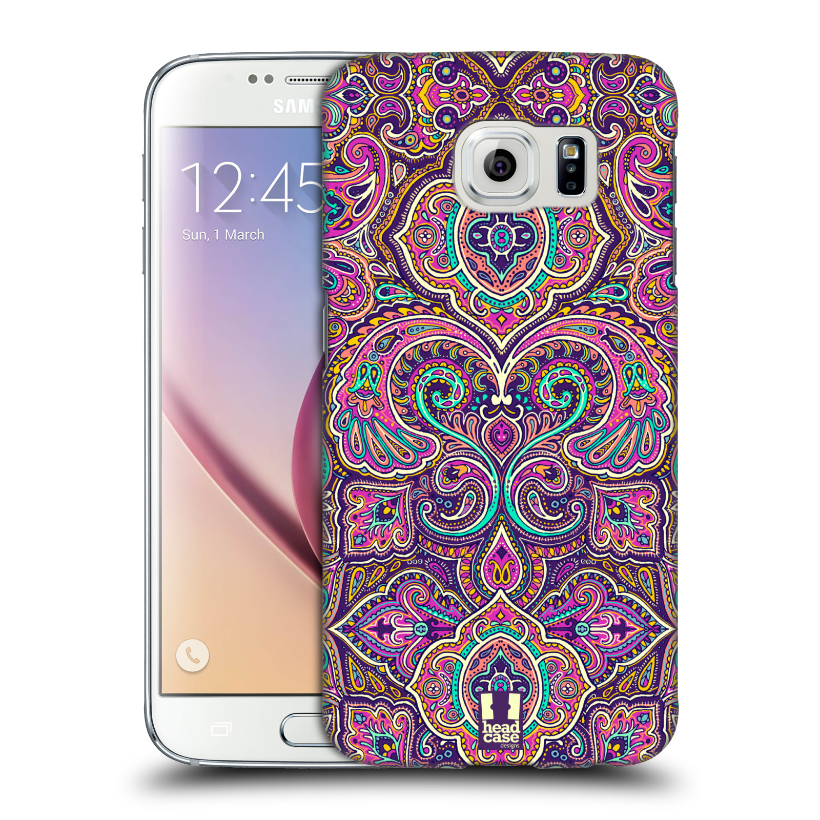 HEAD CASE DESIGNS INTRICATE PAISLEY HARD BACK CASE FOR SAMSUNG PHONES 1