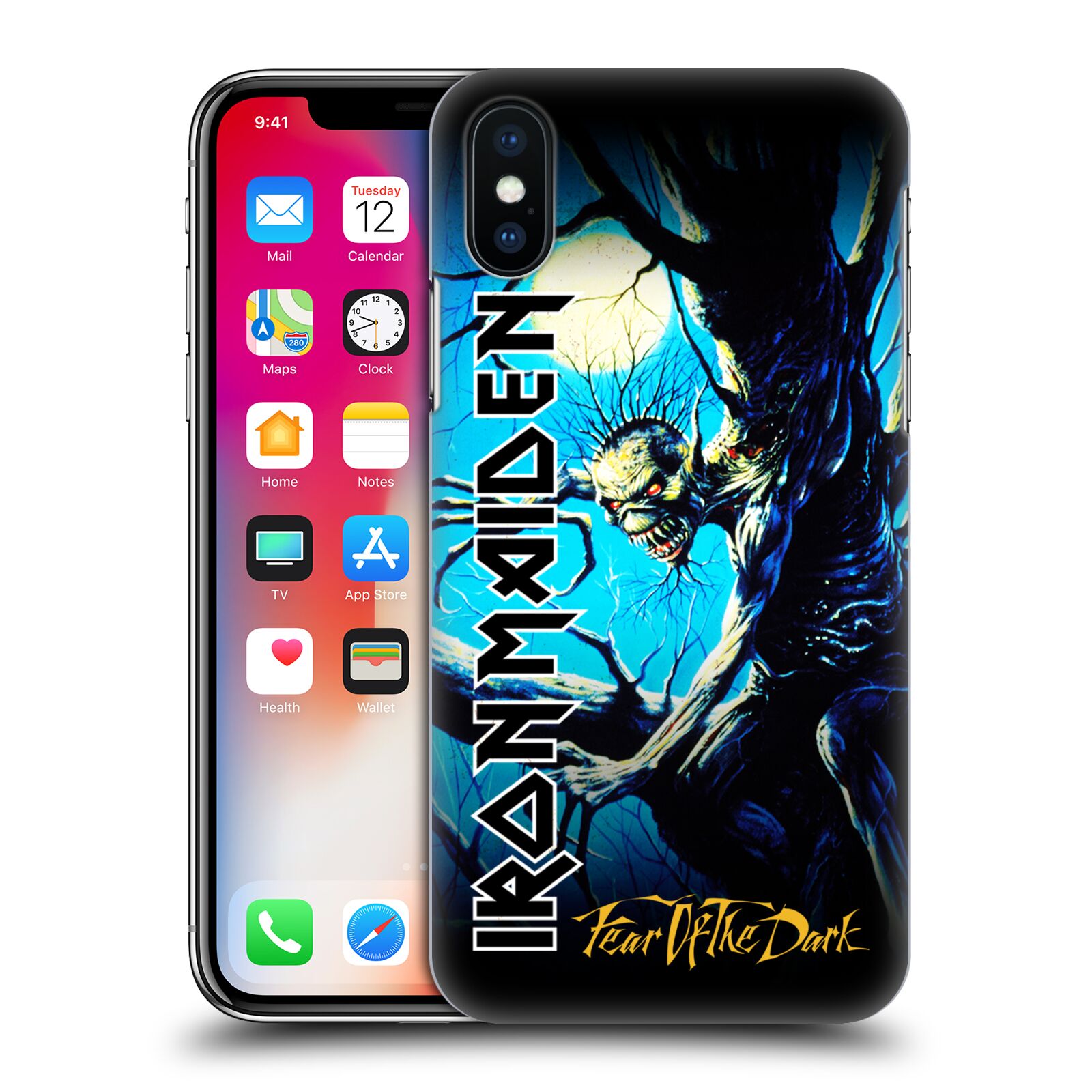 Zadní obal pro mobil Apple Iphone X / XS - HEAD CASE - Iron Maiden - Fear Of The Dark