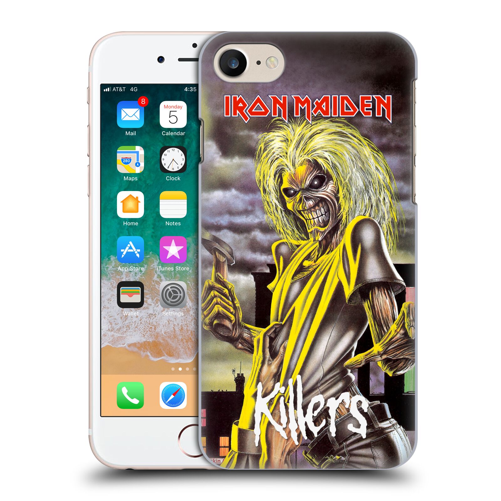 Plastové pouzdro pro mobil Apple Iphone 7/8/SE 2020 Heavymetalová skupina Iron Maiden Killers