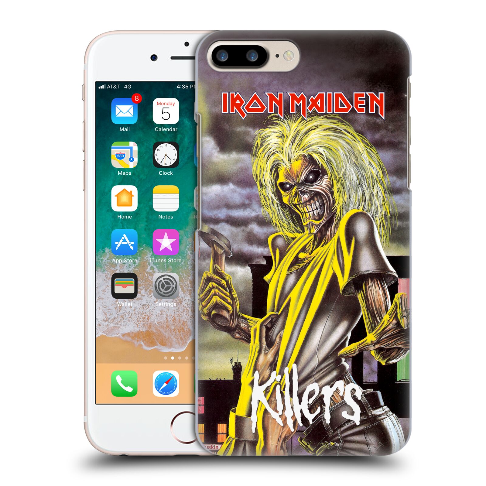 Plastové pouzdro pro mobil Apple Iphone 8 PLUS Heavymetalová skupina Iron Maiden Killers