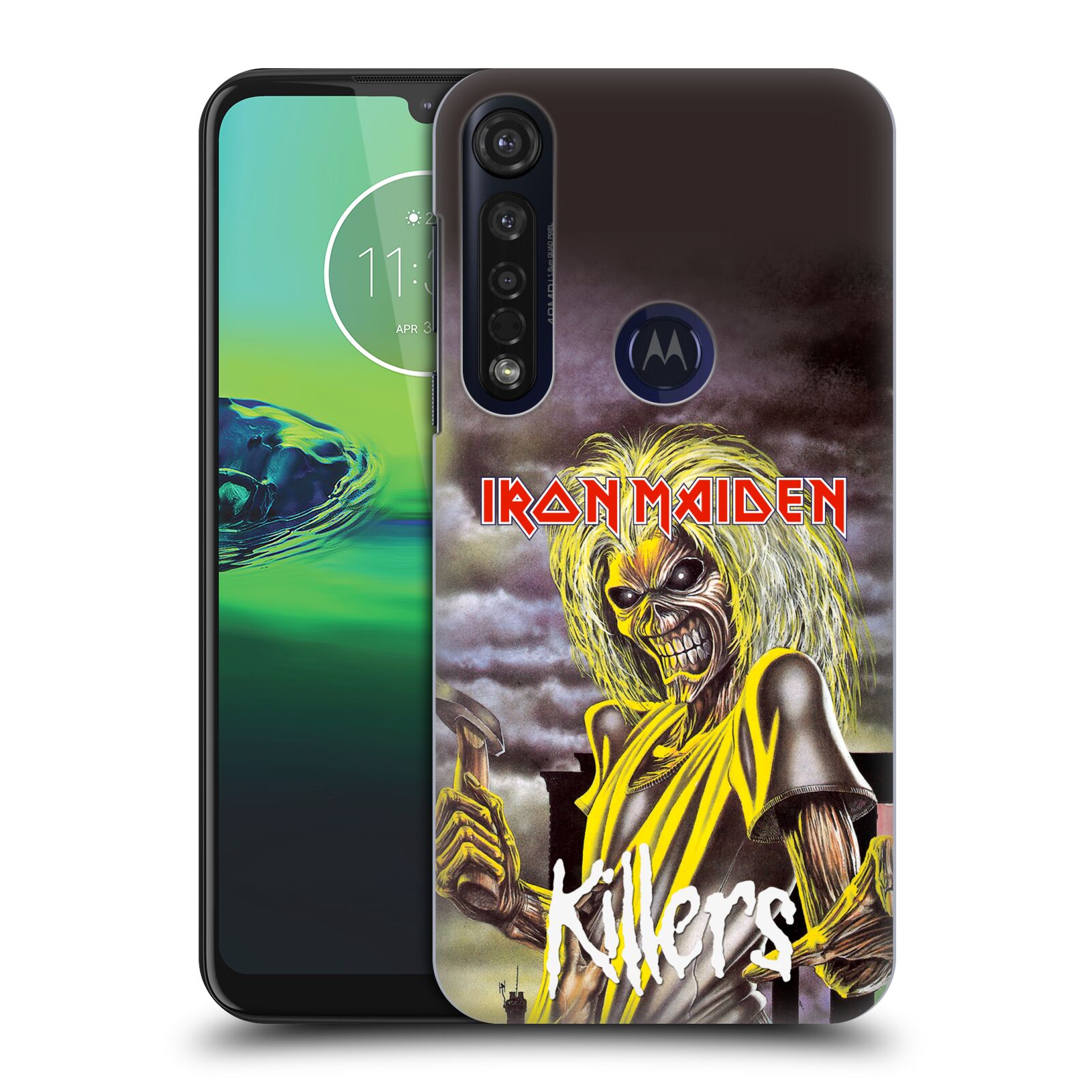 Pouzdro na mobil Motorola Moto G8 PLUS - HEAD CASE - Heavymetalová skupina Iron Maiden Killers