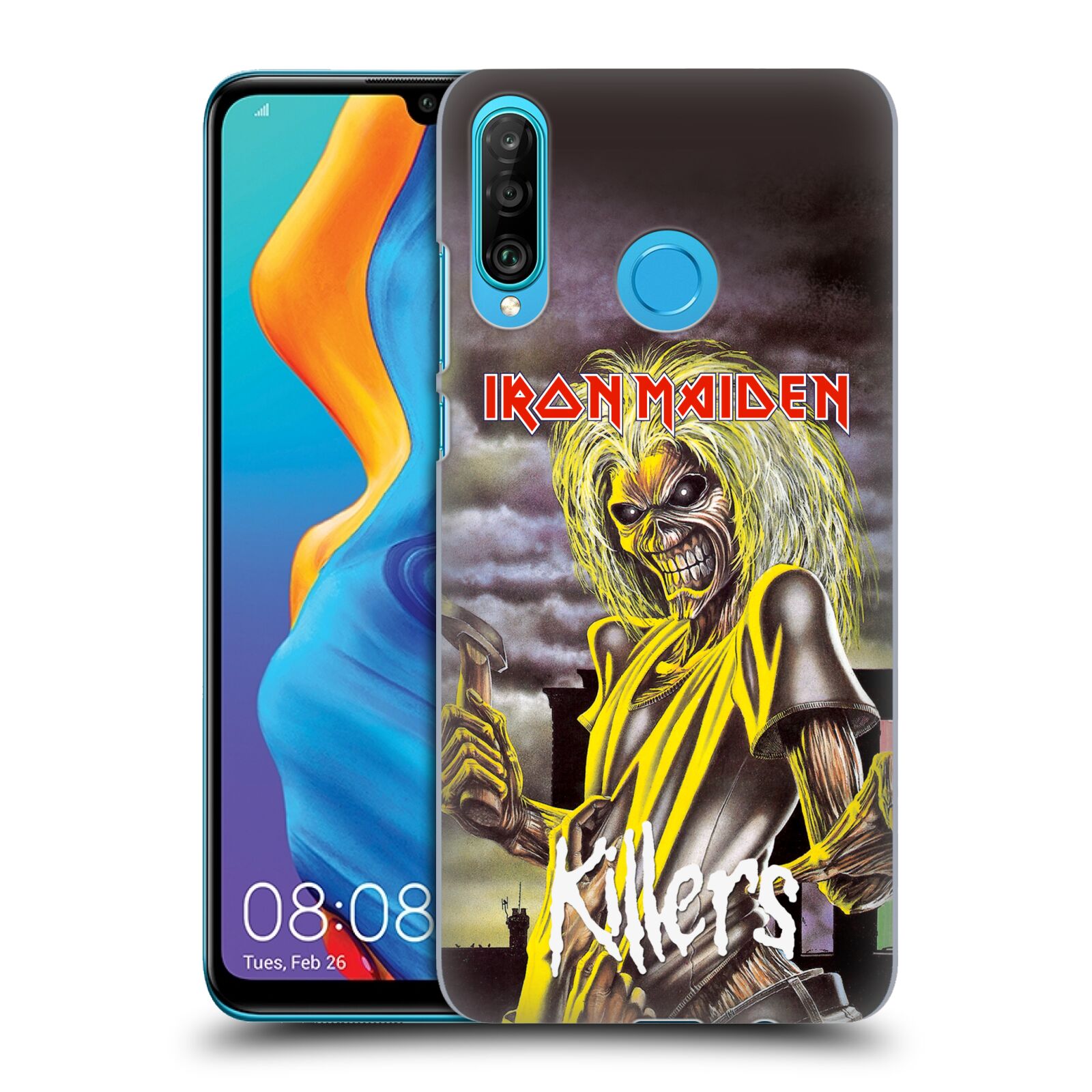 Pouzdro na mobil Huawei P30 LITE - HEAD CASE - Heavymetalová skupina Iron Maiden Killers