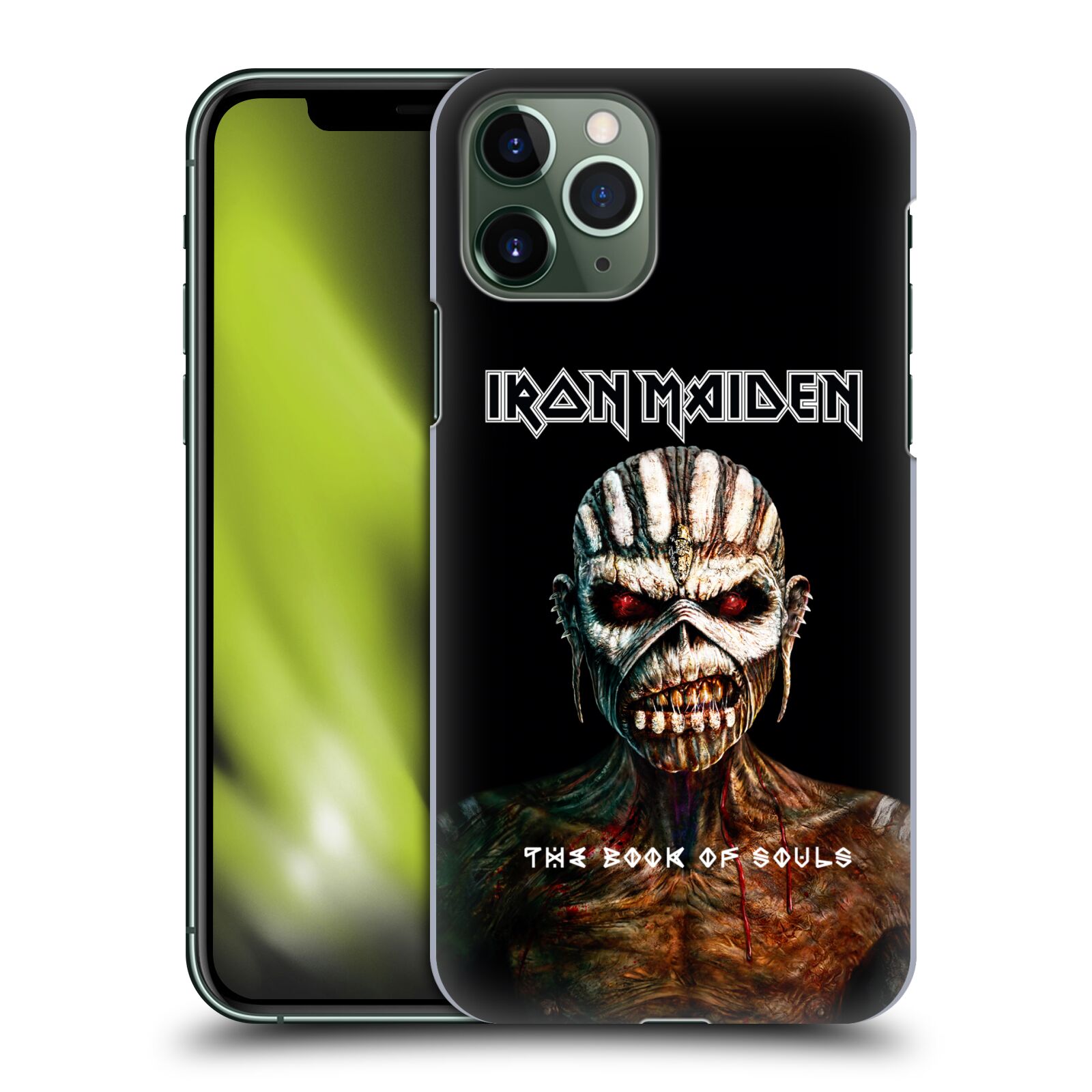 Pouzdro na mobil Apple Iphone 11 PRO - HEAD CASE - Heavymetalová skupina Iron Maiden The Book Of Souls