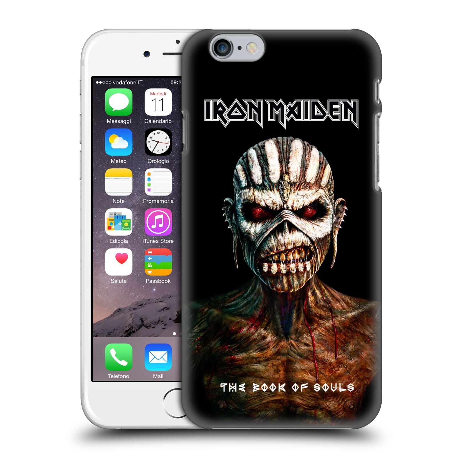 Plastové pouzdro pro mobil Apple Iphone 6/6S Heavymetalová skupina Iron Maiden The Book Of Souls