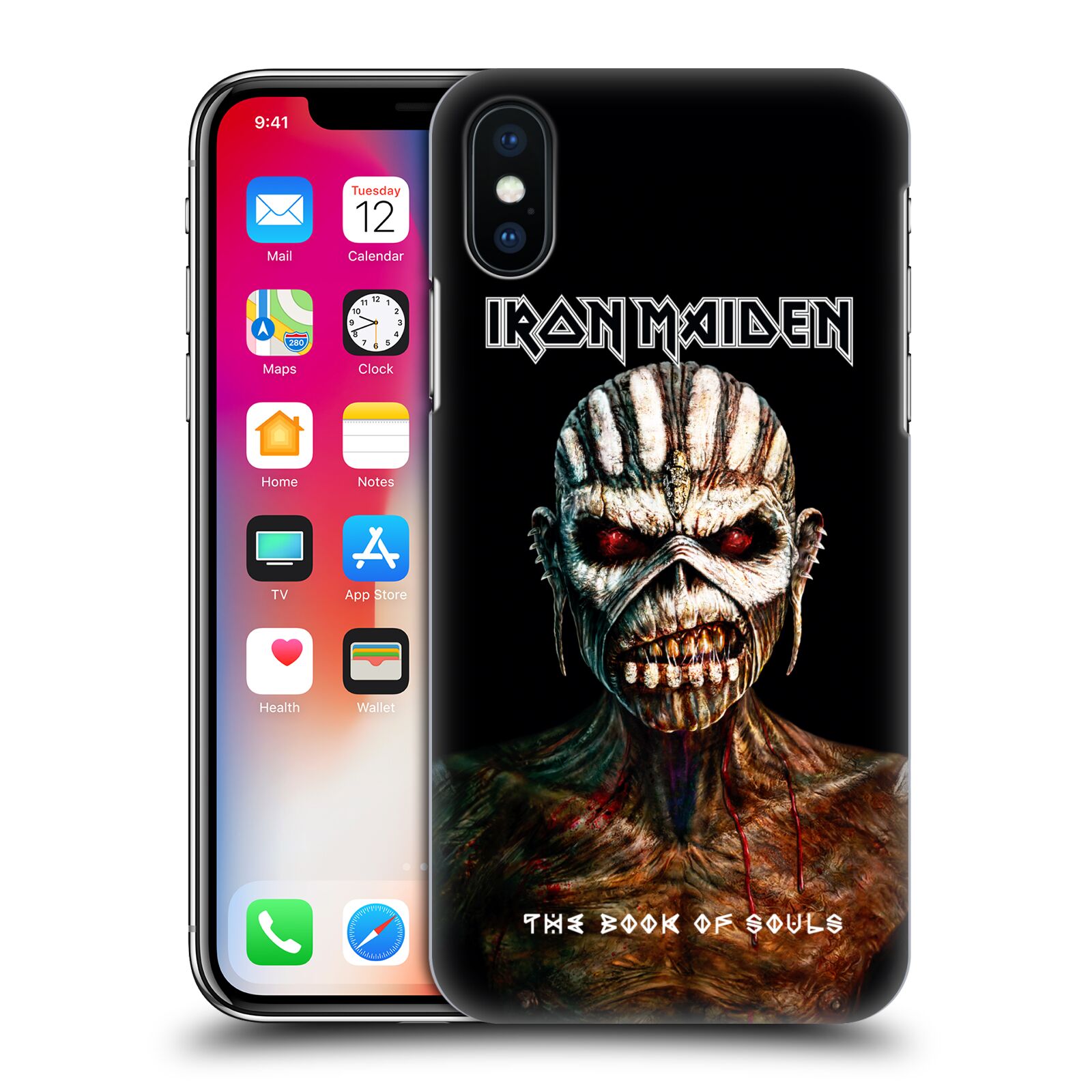 HEAD CASE plastový obal na mobil Apple Iphone X / XS Heavymetalová skupina Iron Maiden The Book Of Souls