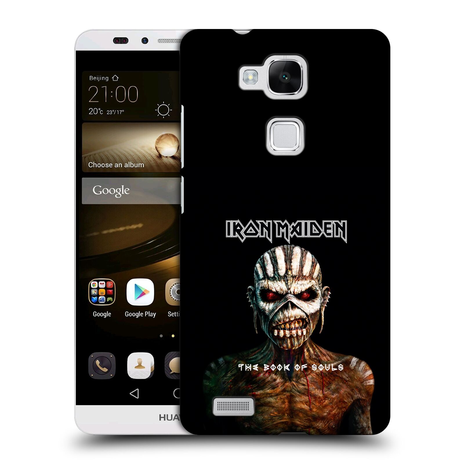 HEAD CASE plastový obal na mobil Huawei Mate 7 Heavymetalová skupina Iron Maiden The Book Of Souls