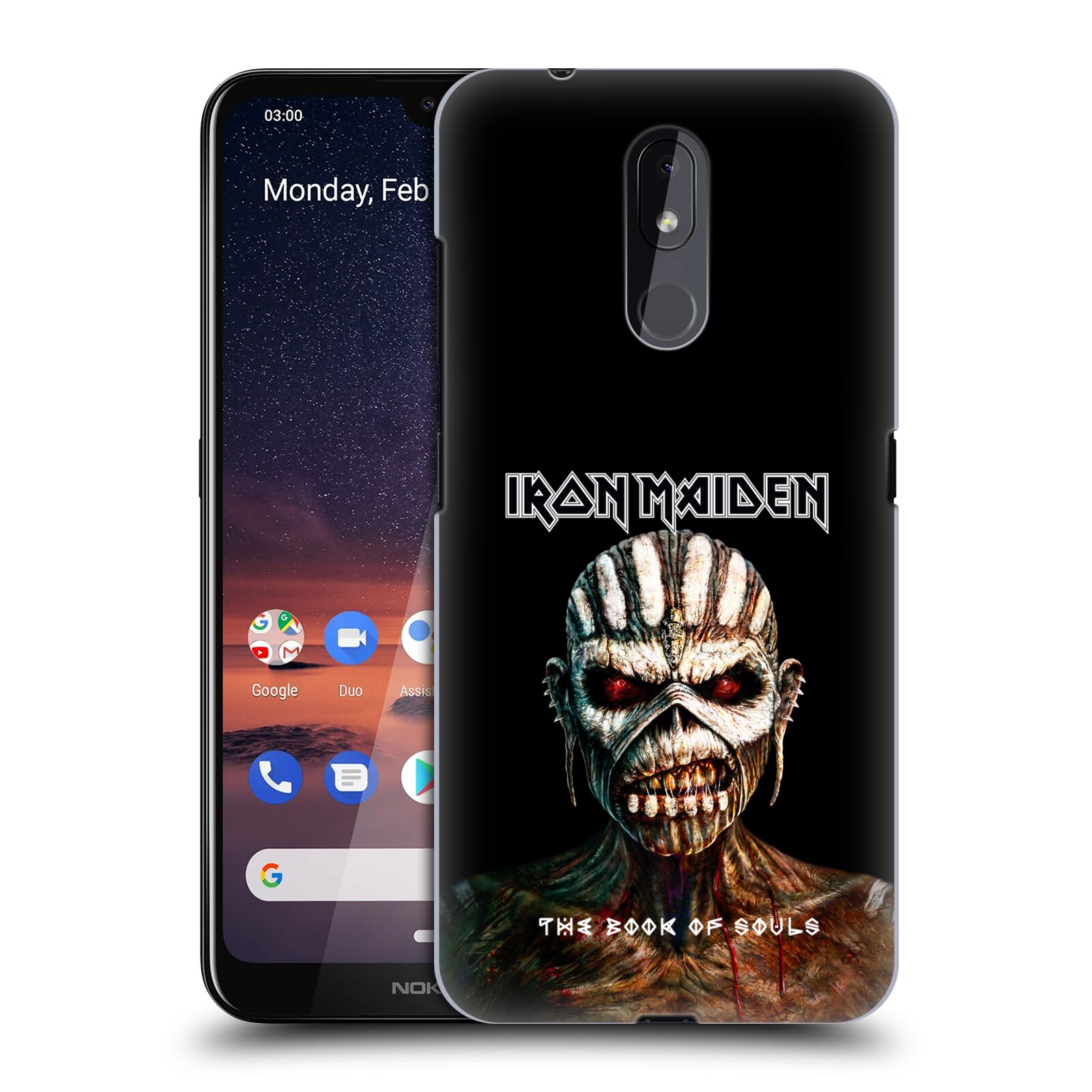 Pouzdro na mobil Nokia 3.2 - HEAD CASE - Heavymetalová skupina Iron Maiden The Book Of Souls
