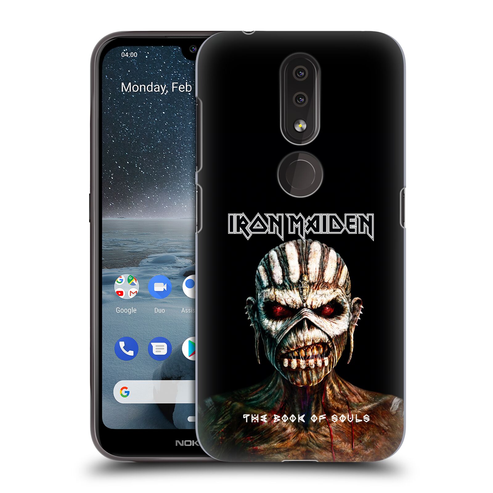 Pouzdro na mobil Nokia 4.2 - HEAD CASE - Heavymetalová skupina Iron Maiden The Book Of Souls