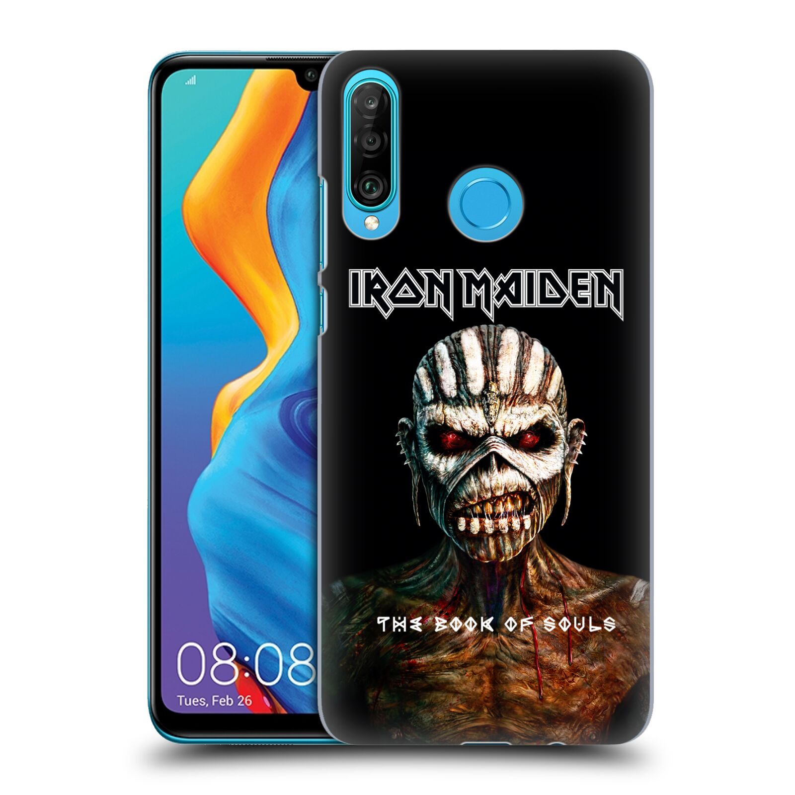Pouzdro na mobil Huawei P30 LITE - HEAD CASE - Heavymetalová skupina Iron Maiden The Book Of Souls