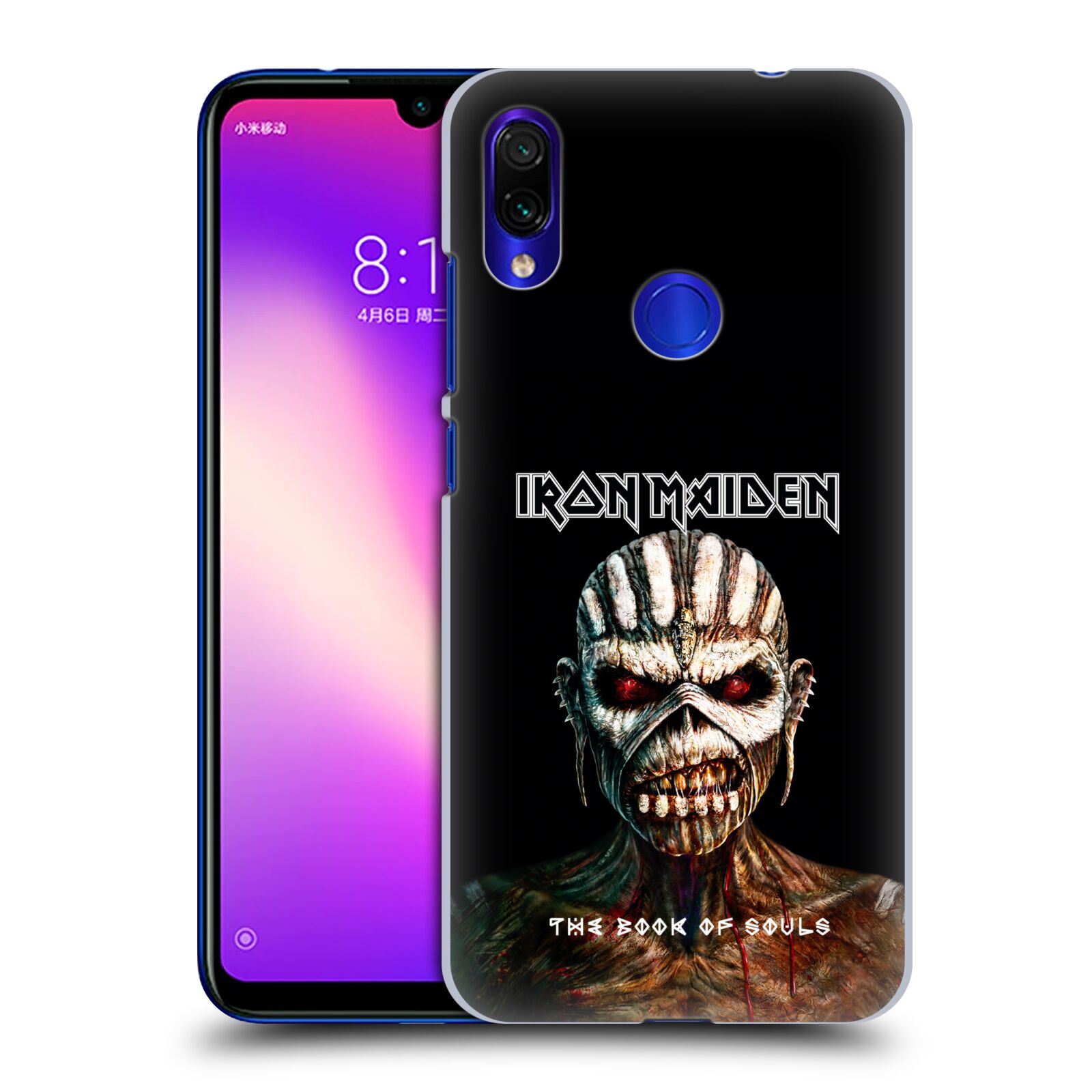 Pouzdro na mobil Xiaomi Redmi Note 7 - Head Case - Heavymetalová skupina Iron Maiden The Book Of Souls