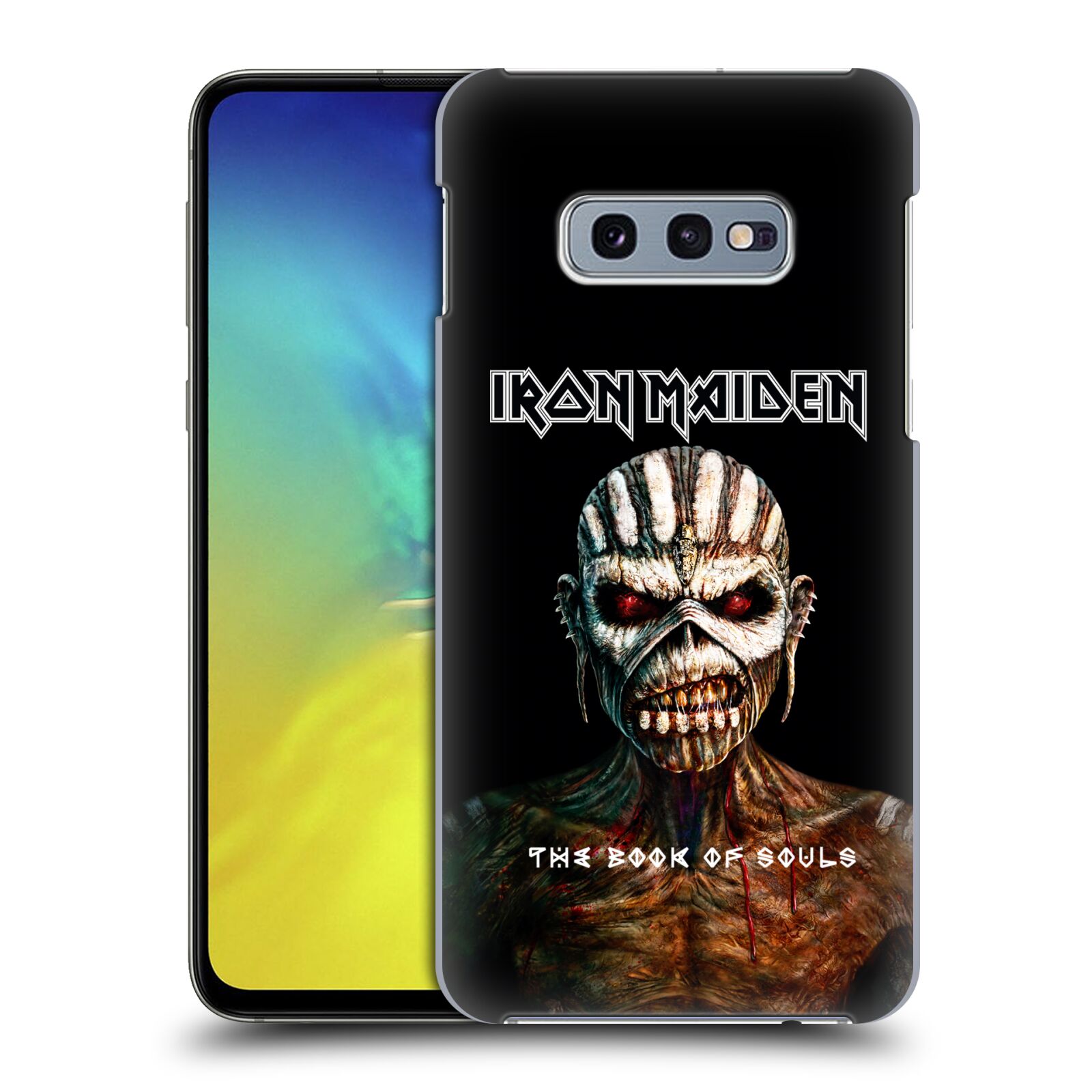 Pouzdro na mobil Samsung Galaxy S10e - HEAD CASE - Heavymetalová skupina Iron Maiden The Book Of Souls