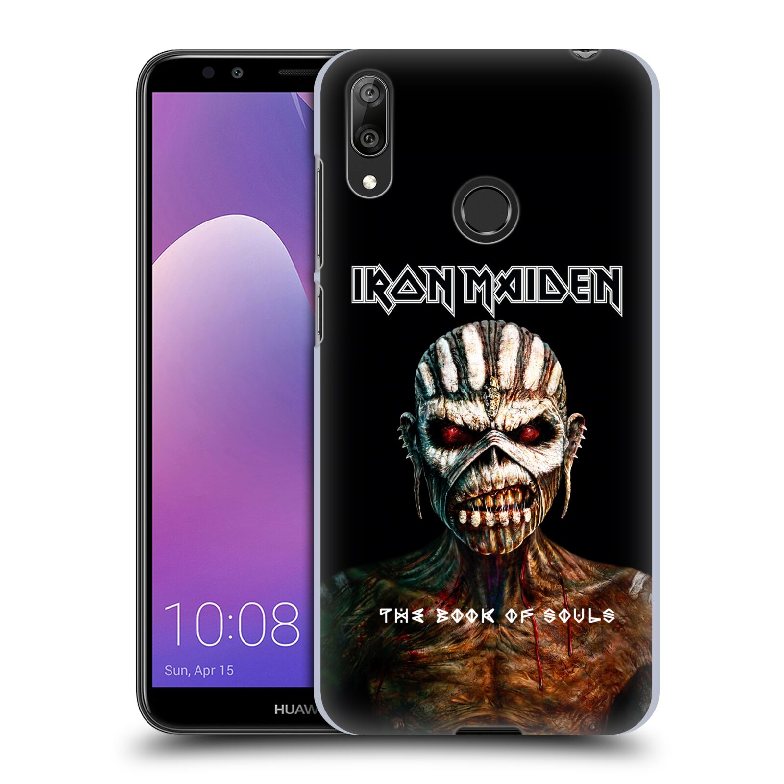 Pouzdro na mobil Huawei Y7 2019 - Head Case - Heavymetalová skupina Iron Maiden The Book Of Souls