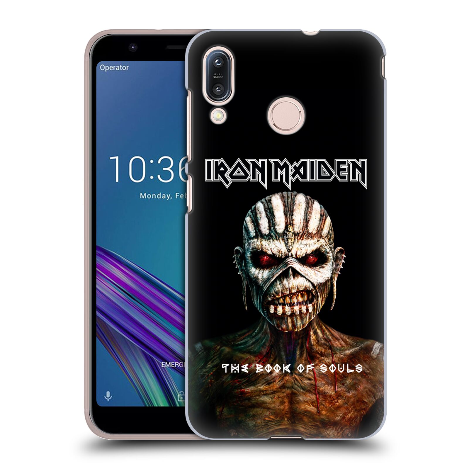 Pouzdro na mobil Asus Zenfone Max M1 (ZB555KL) - HEAD CASE - Heavymetalová skupina Iron Maiden The Book Of Souls