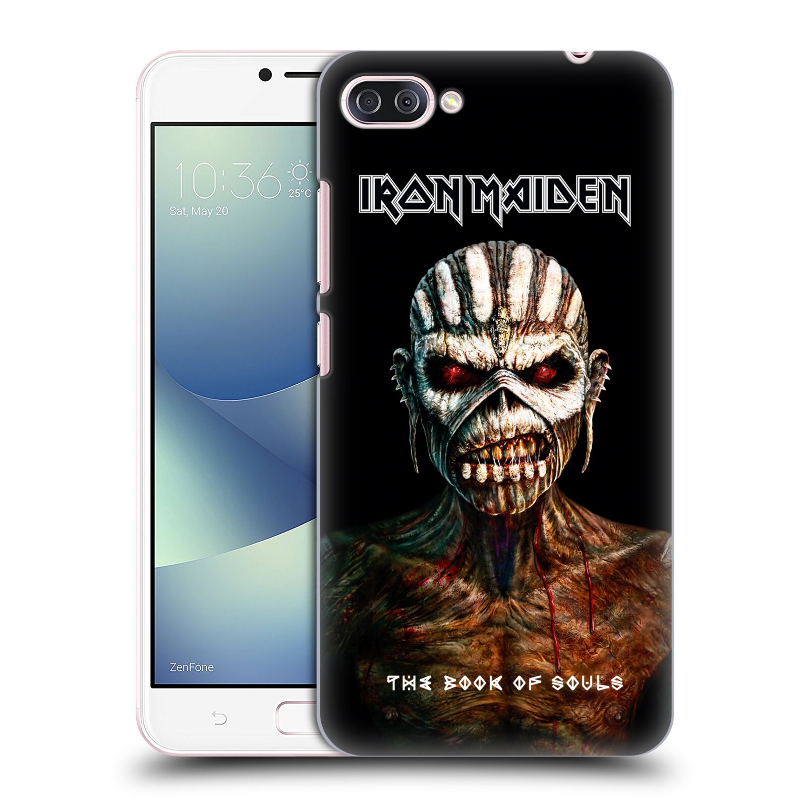HEAD CASE plastový obal na mobil Asus Zenfone 4 MAX ZC554KL Heavymetalová skupina Iron Maiden The Book Of Souls