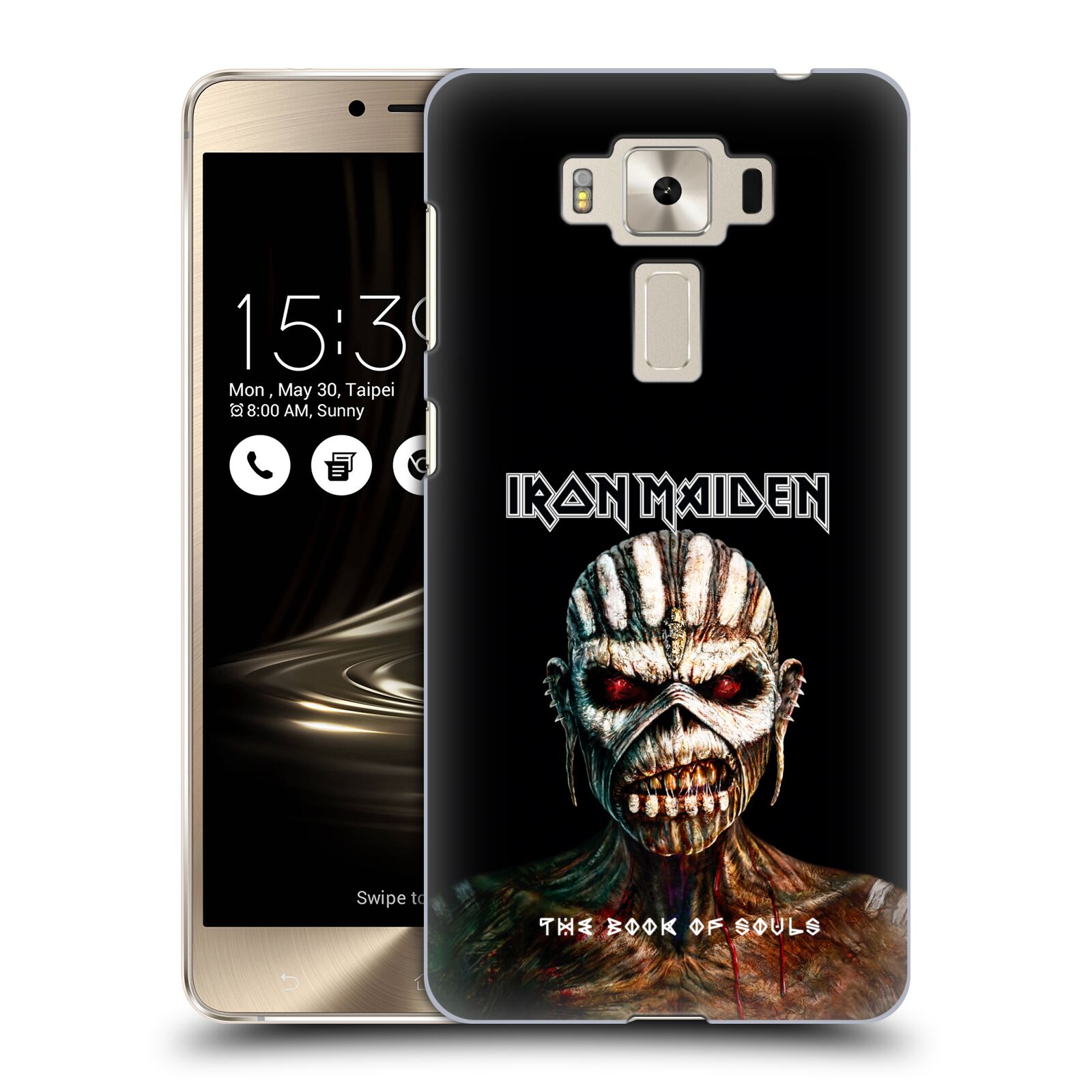 HEAD CASE plastový obal na mobil Asus Zenfone 3 DELUXE ZS550KL Heavymetalová skupina Iron Maiden The Book Of Souls