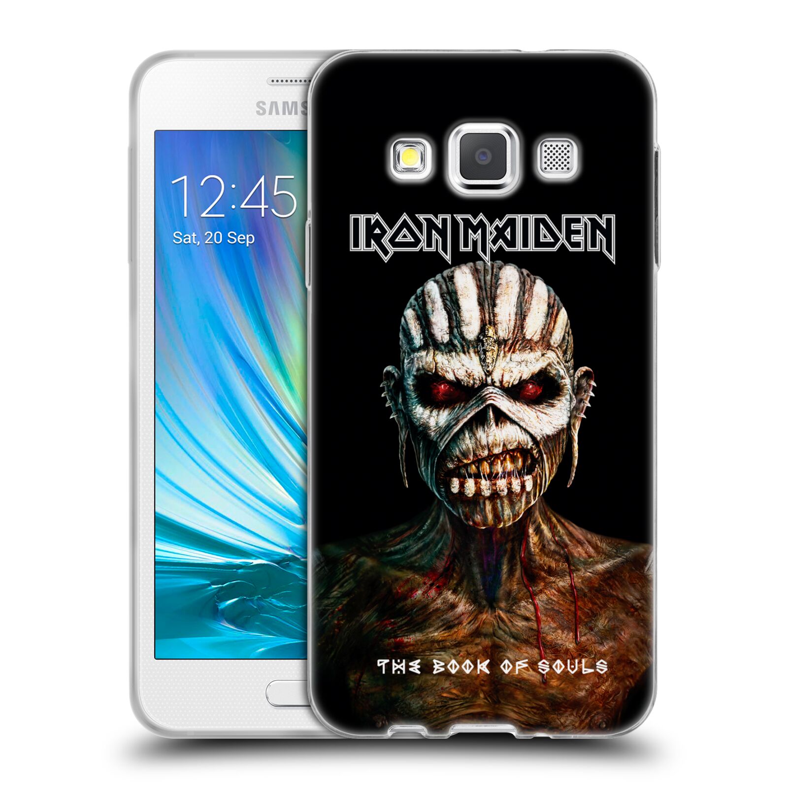 HEAD CASE silikonový obal na mobil Samsung Galaxy A3 (A300) Heavymetalová skupina Iron Maiden The Book Of Souls