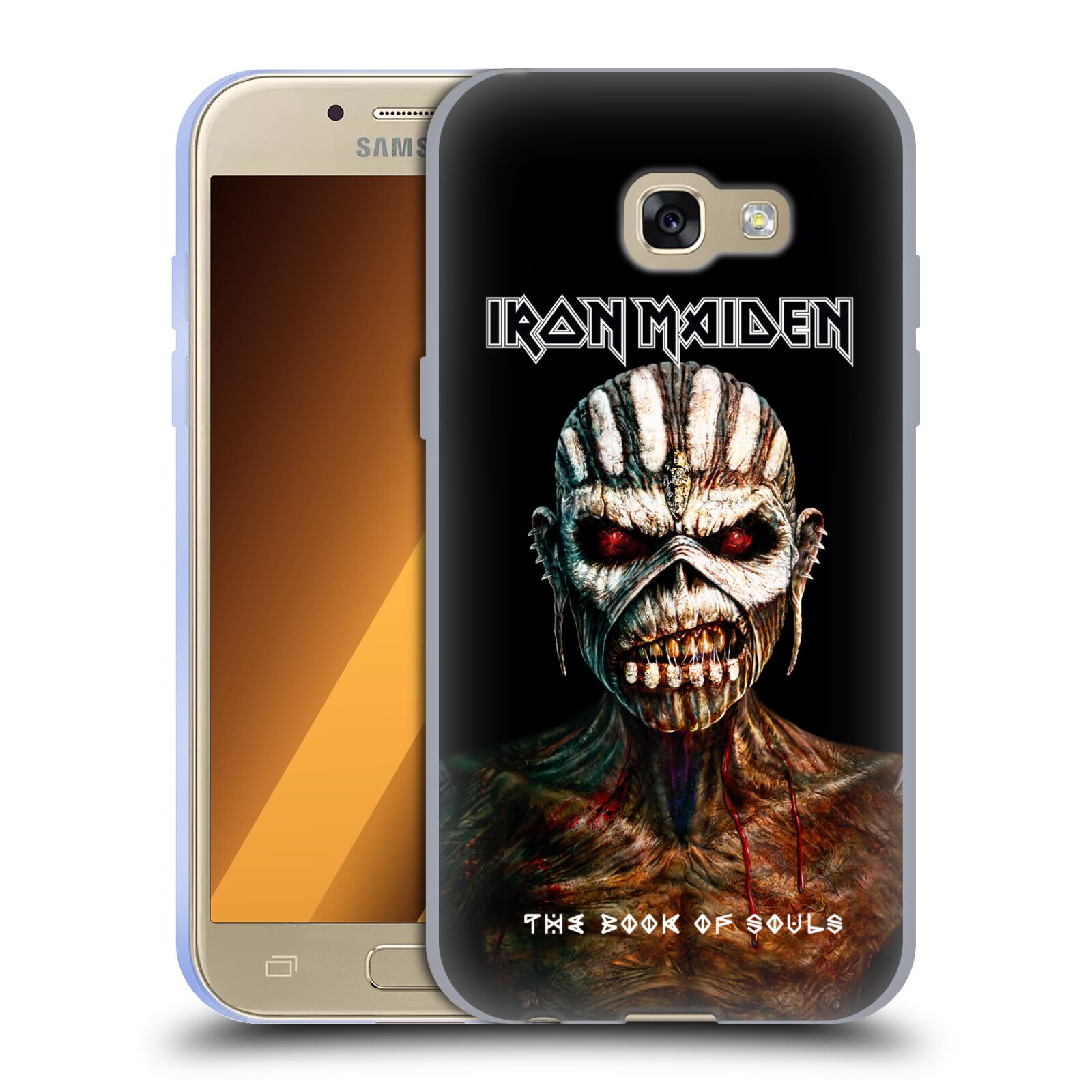 HEAD CASE silikonový obal na mobil Samsung Galaxy A3 2017 (A320) Heavymetalová skupina Iron Maiden The Book Of Souls