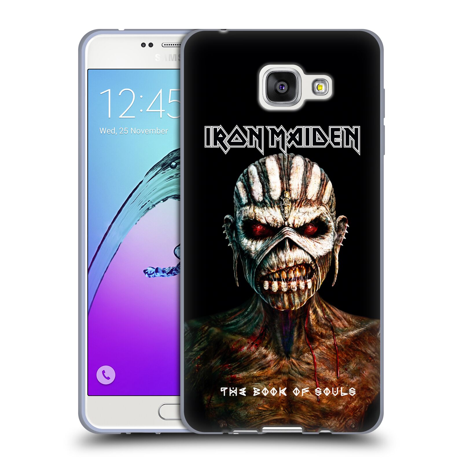 HEAD CASE silikonový obal na mobil Samsung Galaxy A7 2016 (A710) Heavymetalová skupina Iron Maiden The Book Of Souls