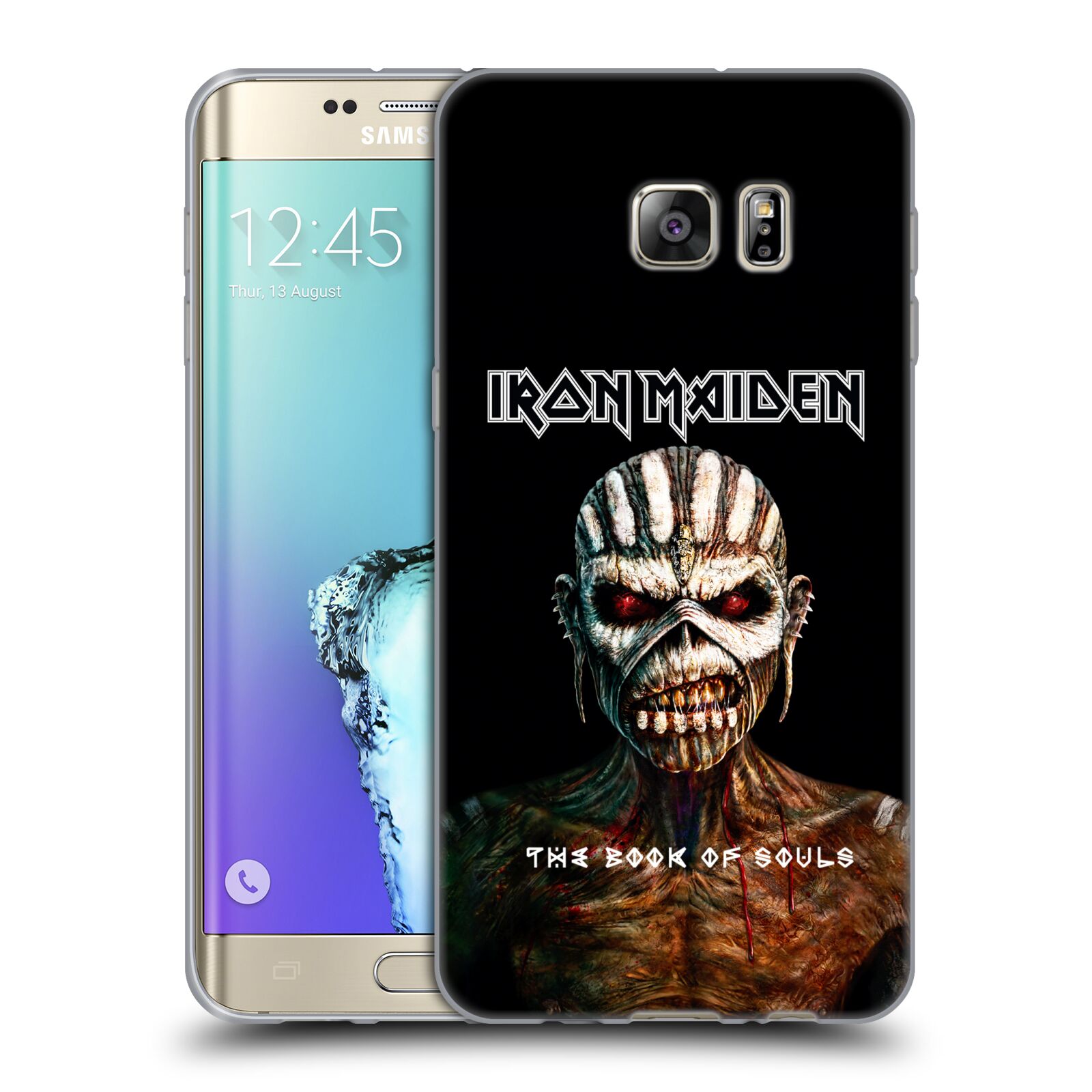 HEAD CASE silikonový obal na mobil Samsung Galaxy S6 EDGE PLUS Heavymetalová skupina Iron Maiden The Book Of Souls