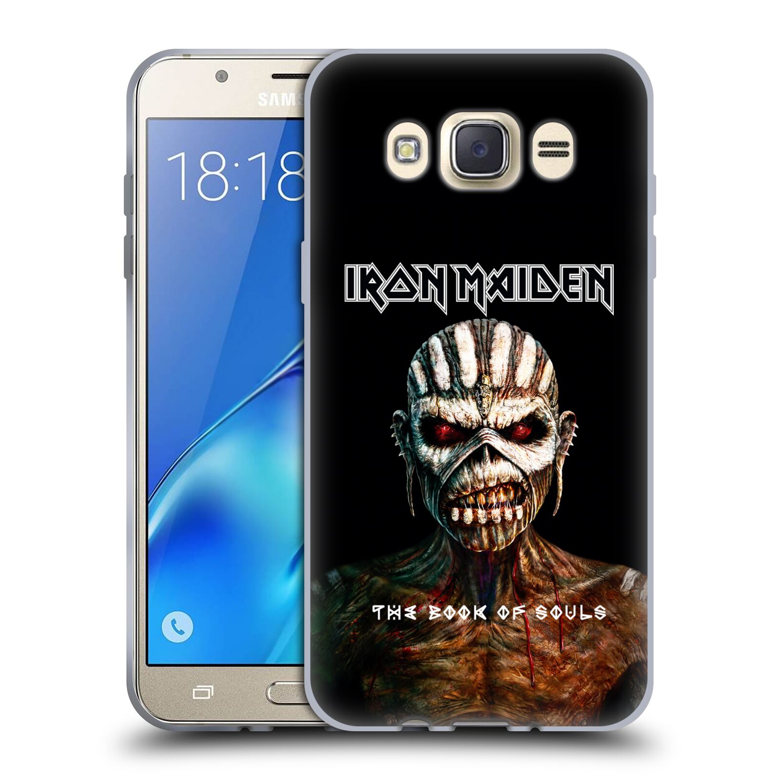 HEAD CASE silikonový obal na mobil Samsung Galaxy J7 2016 Heavymetalová skupina Iron Maiden The Book Of Souls